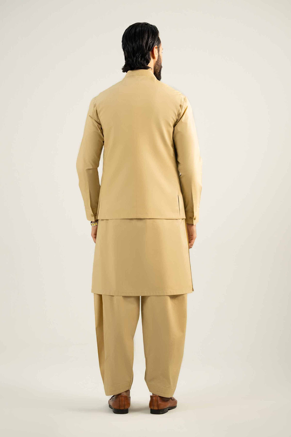 2 Piece - Naqsh Suit -  42508088 Beige Latha 2PC Non-Embroidered Nishat Australia