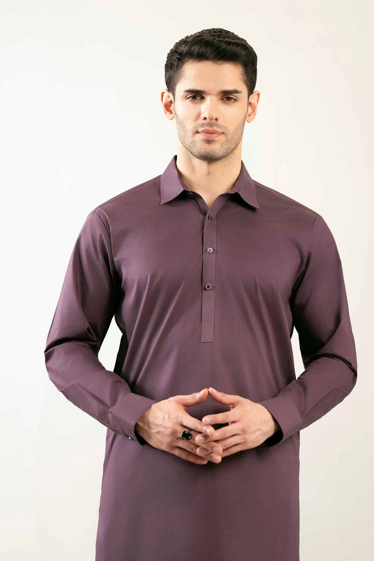 2 Piece - Naqsh Suit - 42508092 Purple Latha 2PC Non-Embroidered Nishat Australia
