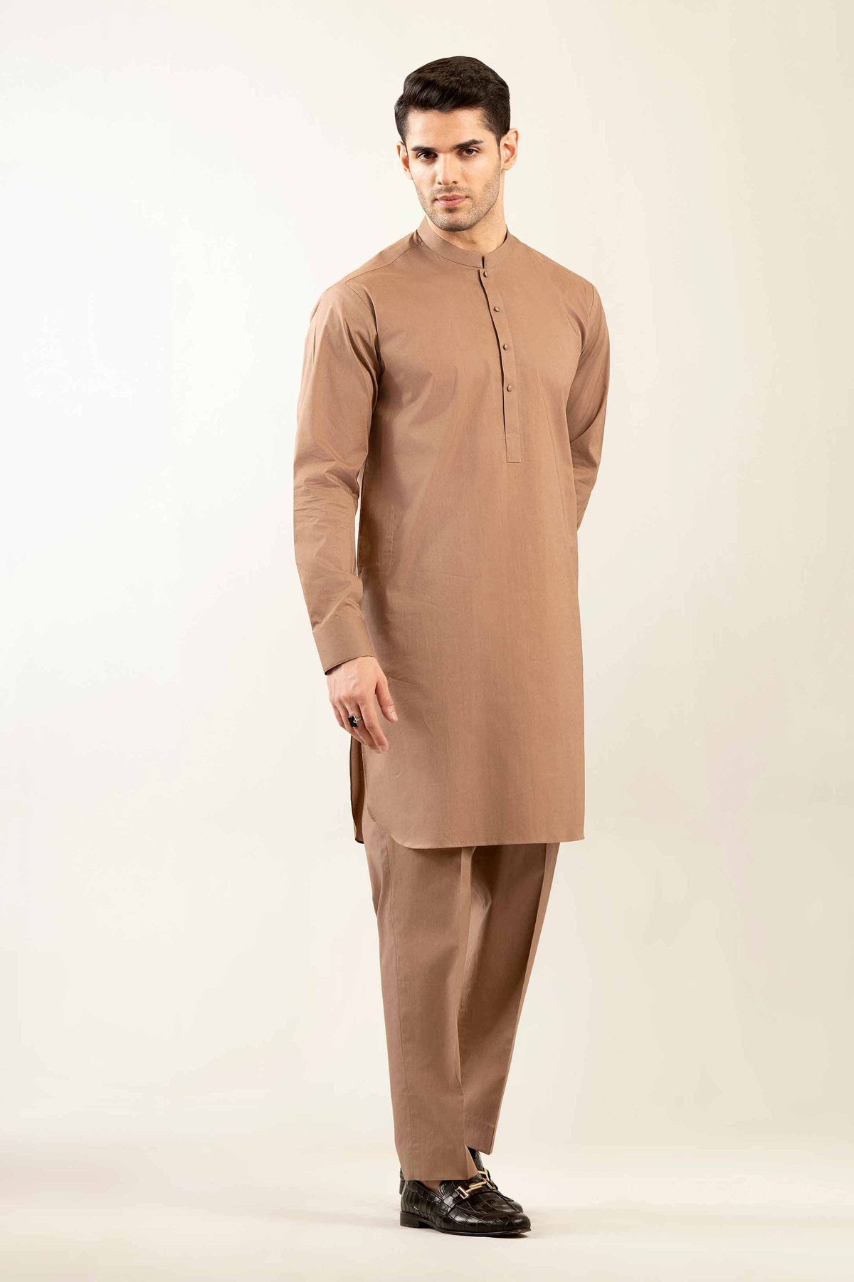 2 Piece - Naqsh Suit - 42508093 Brown Latha 2PC Non-Embroidered Nishat Australia