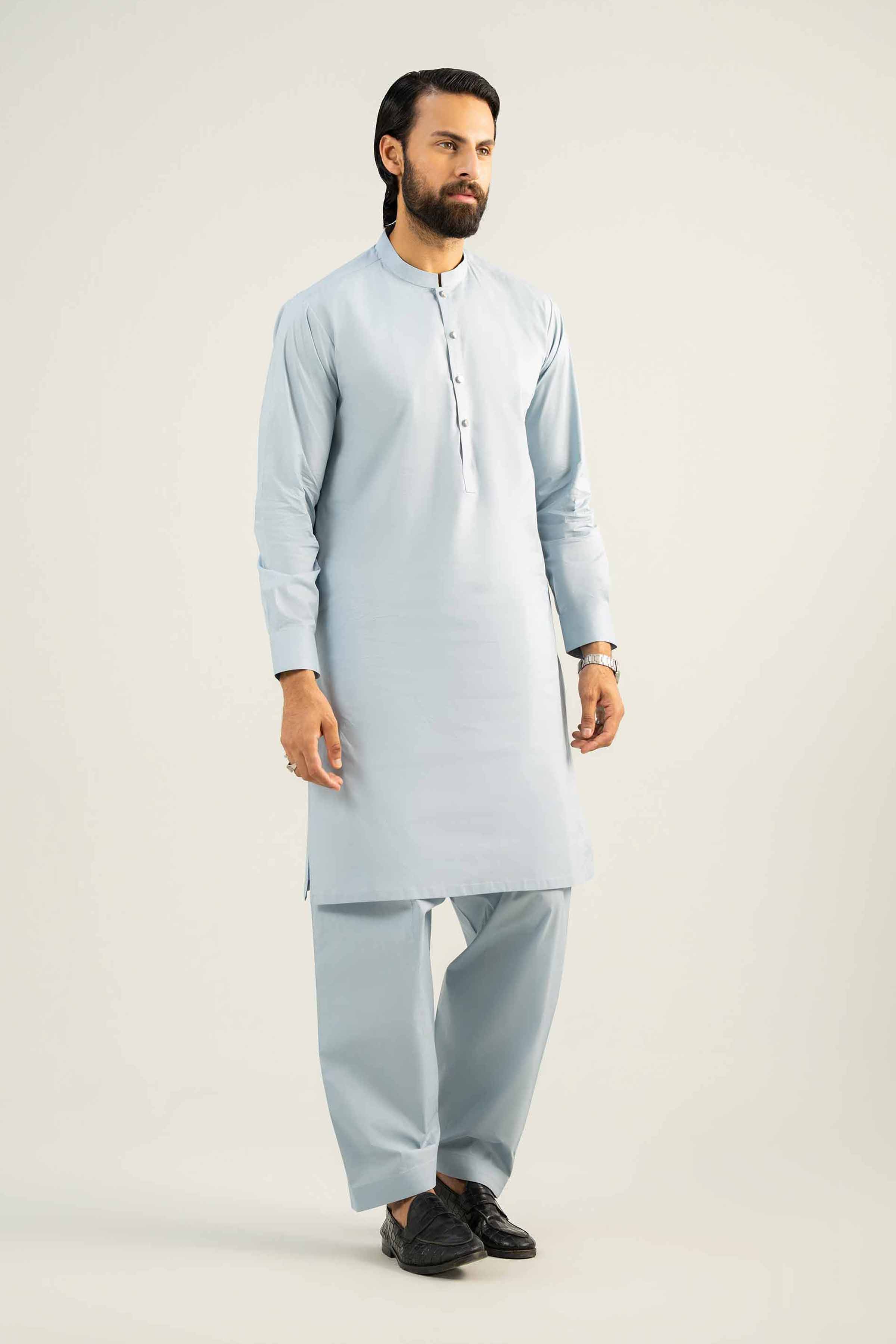 2 Piece - Naqsh Suit - 42508100 Blue Latha 2PC Non-Embroidered Nishat Australia
