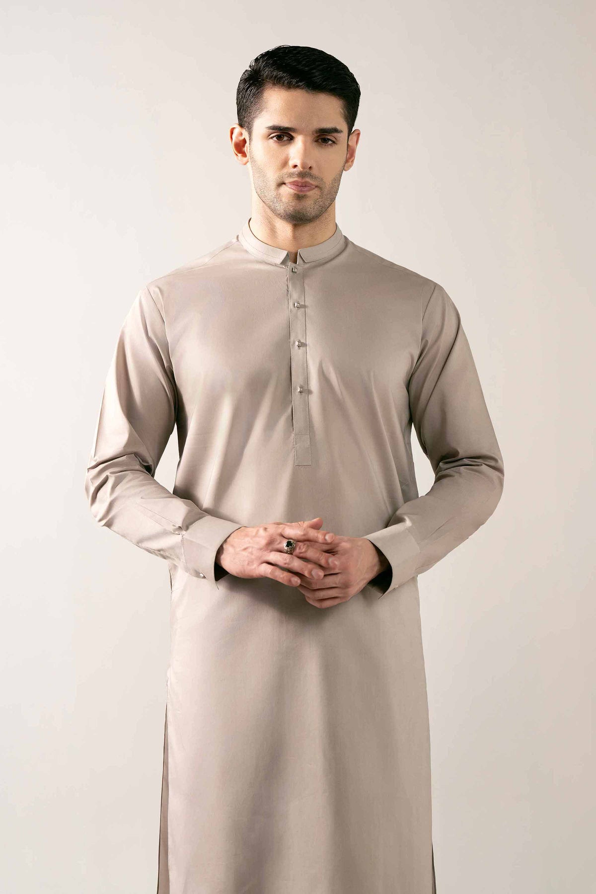 2 Piece - Naqsh Suit - 42508105 Grey Cotton 2PC Non-Embroidered Nishat Australia