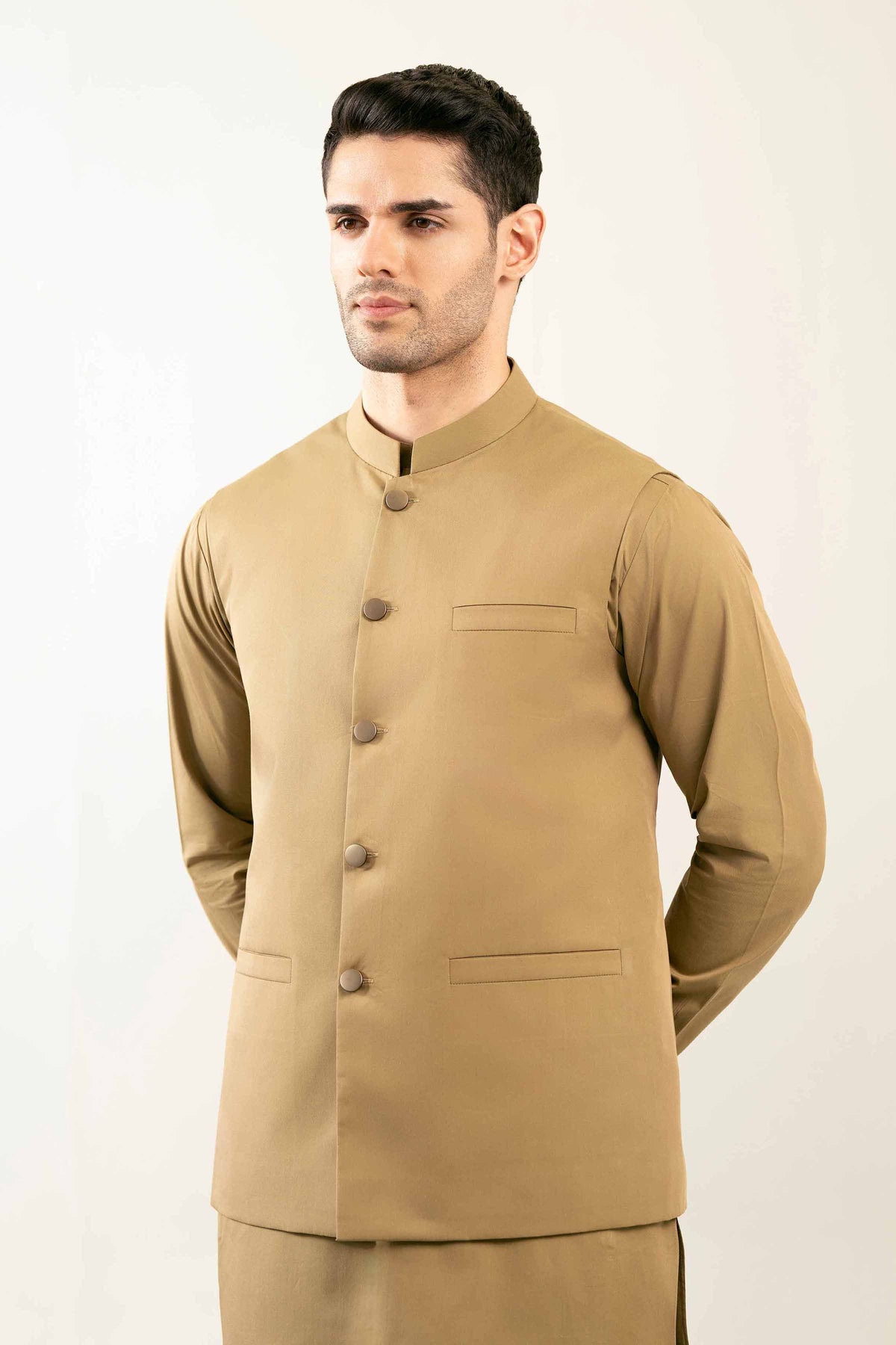 2 Piece - Naqsh Suit - 42508107 Brown Cotton 2PC Non-Embroidered Nishat Australia
