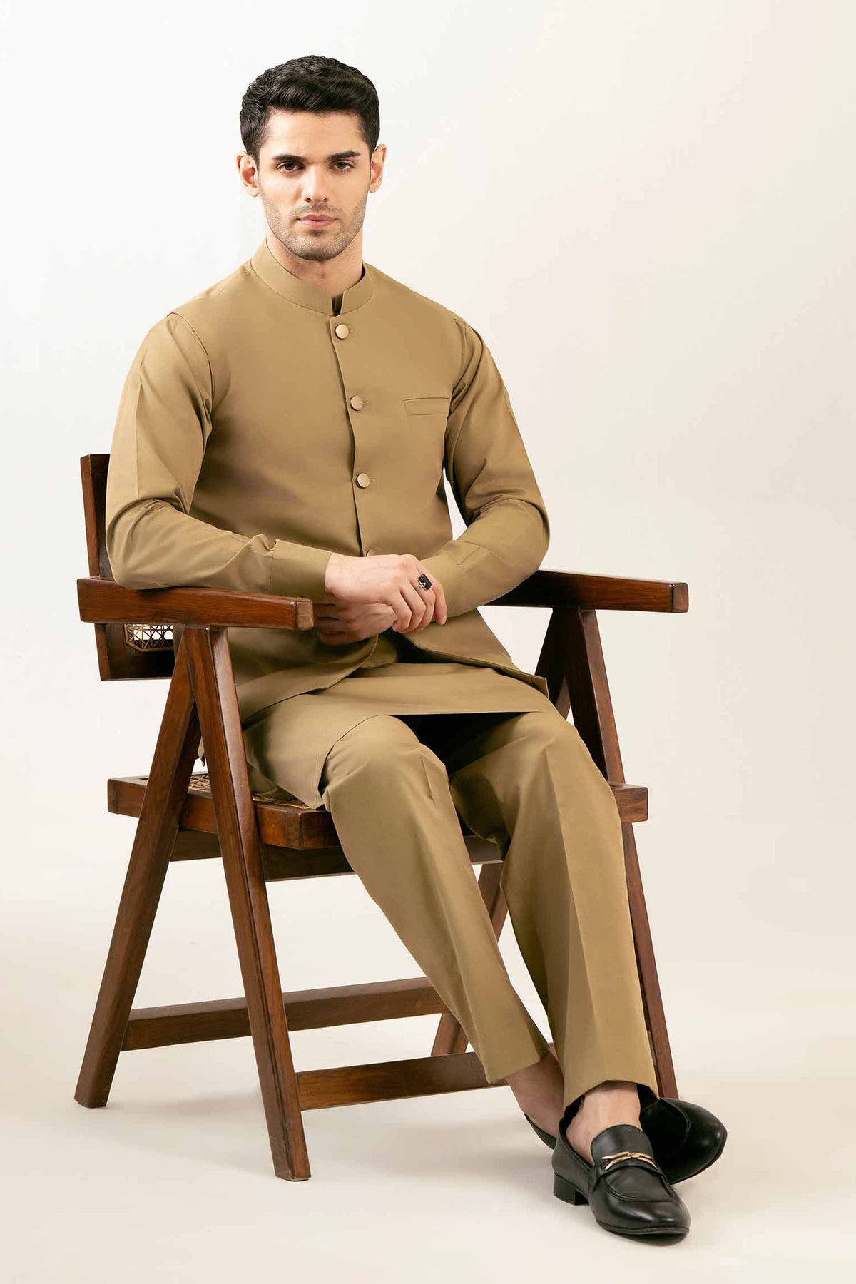 2 Piece - Naqsh Suit - 42508107 Brown Cotton 2PC Non-Embroidered Nishat Australia