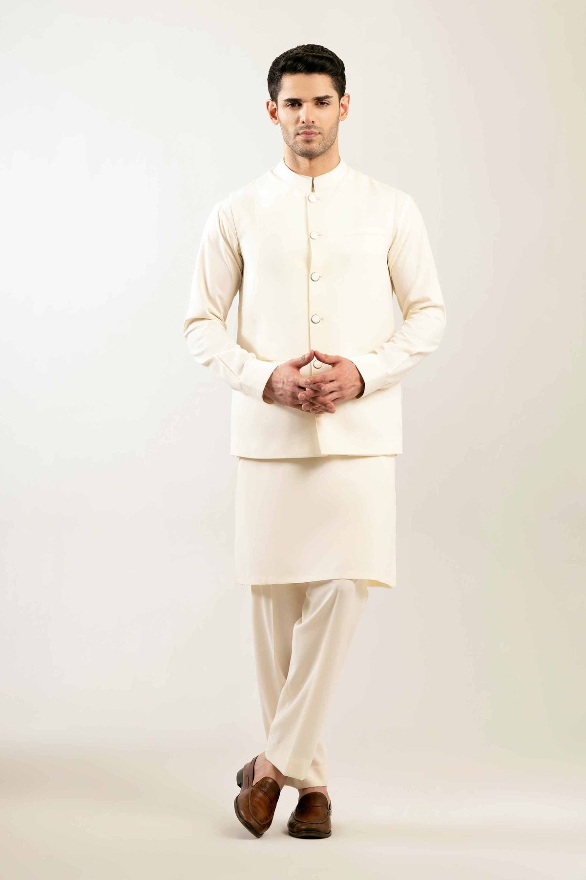 2 Piece - Naqsh Suit - 42508109 White Cotton 2PC Non-Embroidered Nishat Australia