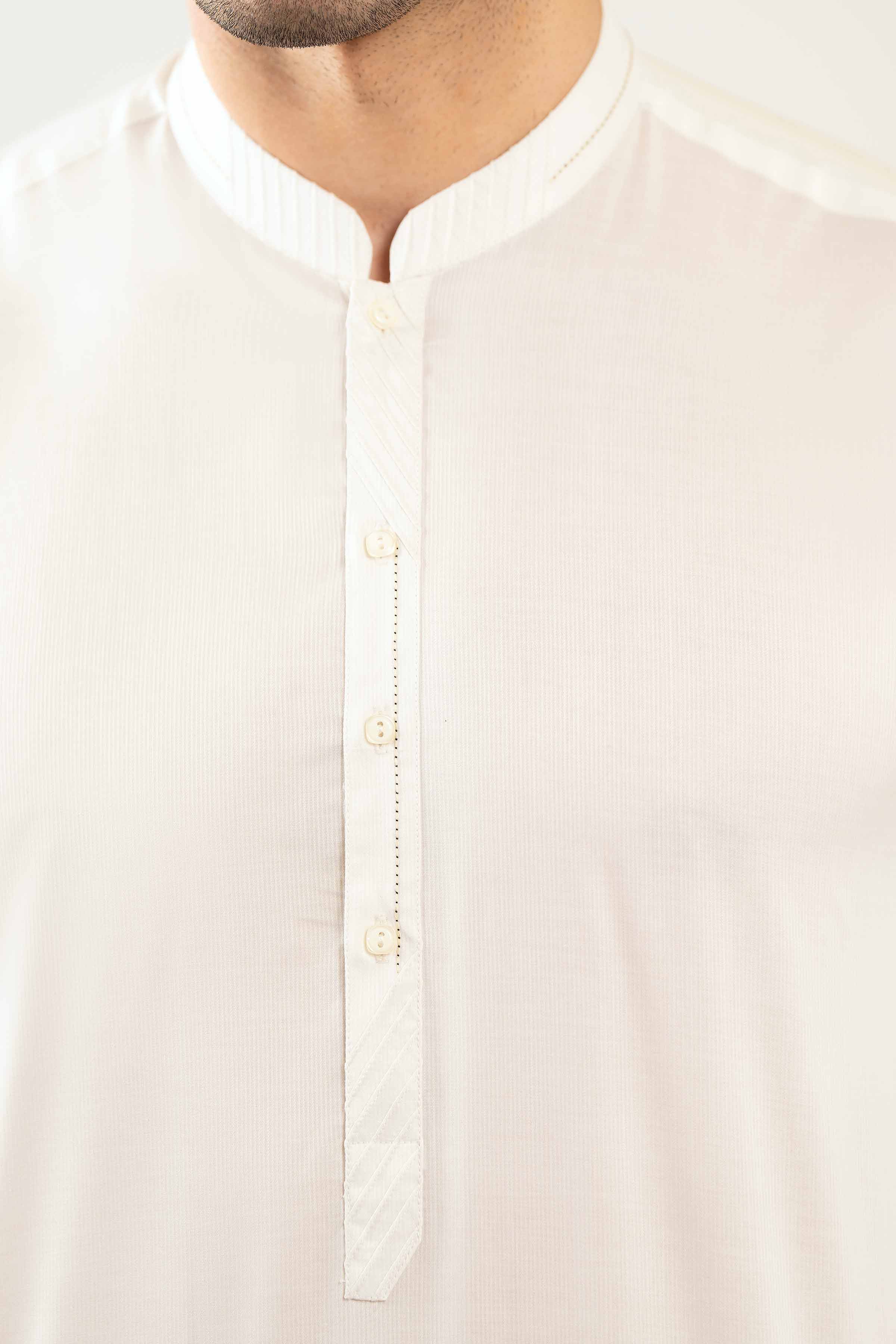 2 Piece - Naqsh Suit - 42508115 White Cotton 2PC Non-Embroidered Nishat Australia