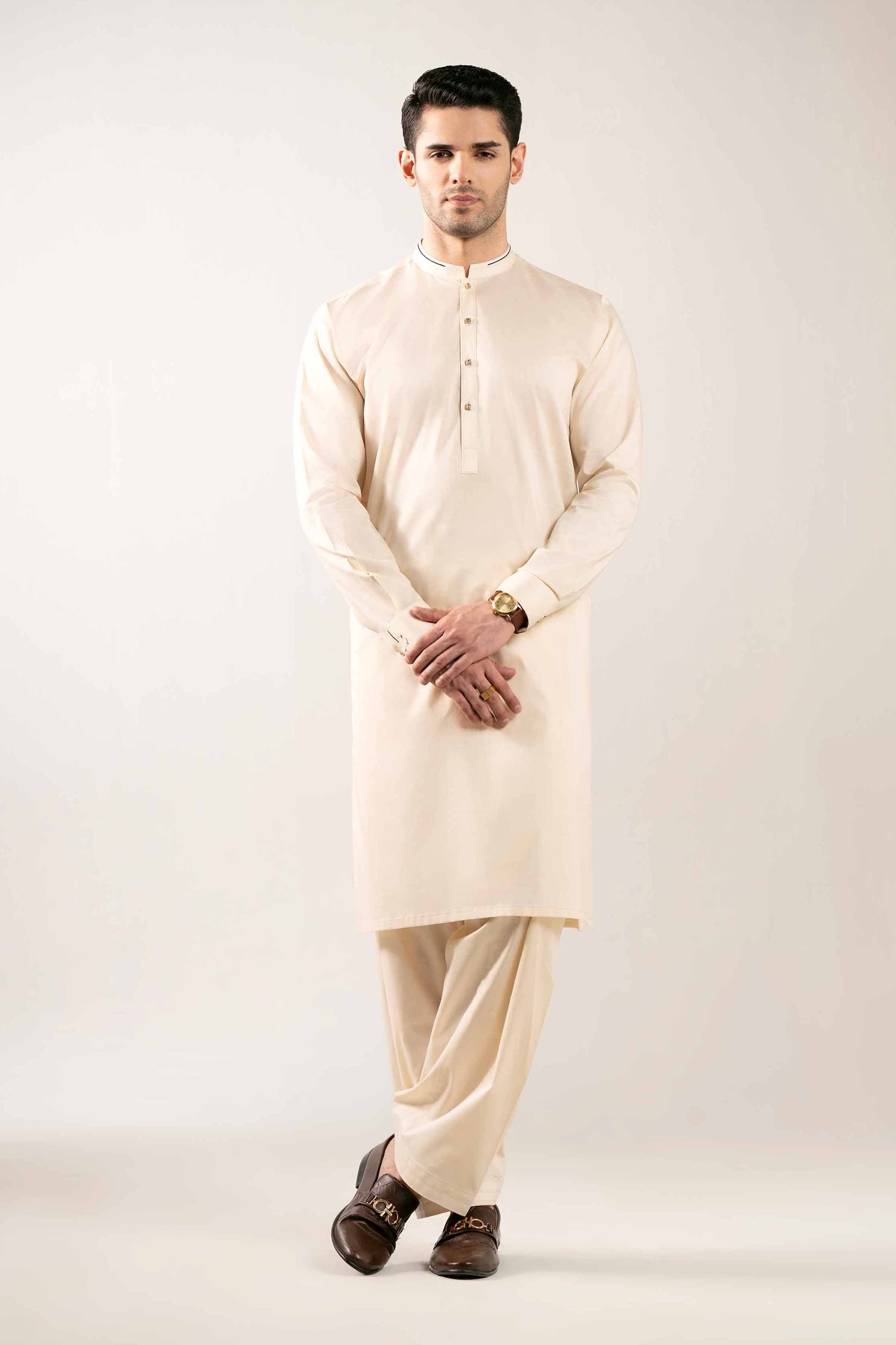 2 Piece - Naqsh Suit - 42508116 Beige Cotton 2PC Non-Embroidered Nishat Australia