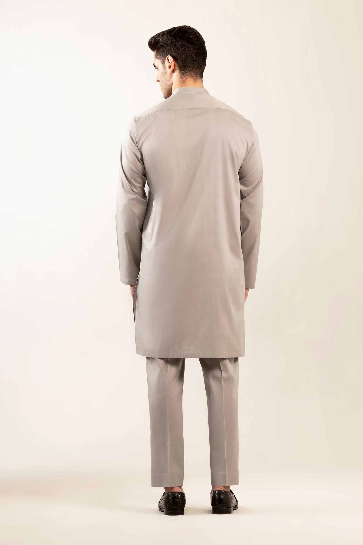 2 Piece - Naqsh Suit -  42508118 Grey Cotton 2PC Non-Embroidered Nishat Australia