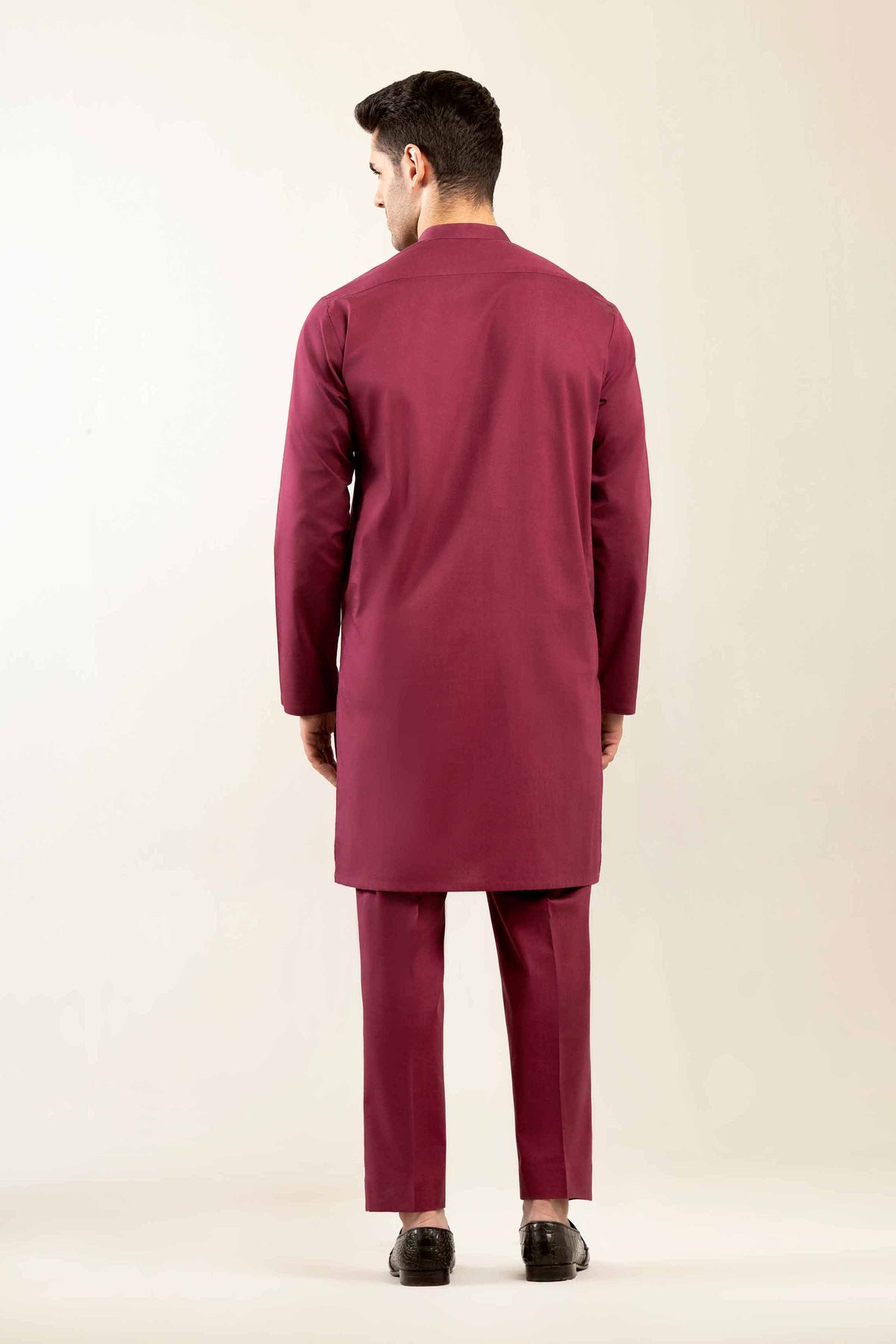 2 Piece - Naqsh Suit -  42508150 Maroon Cotton 2PC Non-Embroidered Nishat Australia