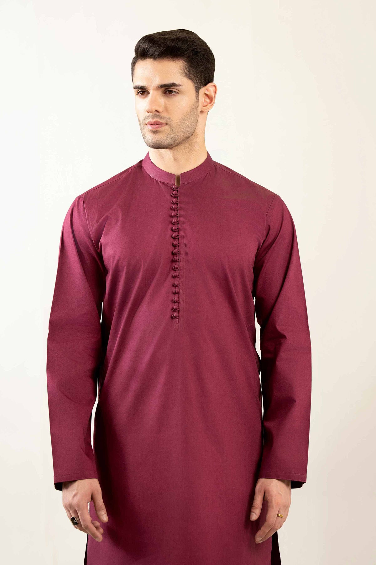 2 Piece - Naqsh Suit -  42508150 Maroon Cotton 2PC Non-Embroidered Nishat Australia