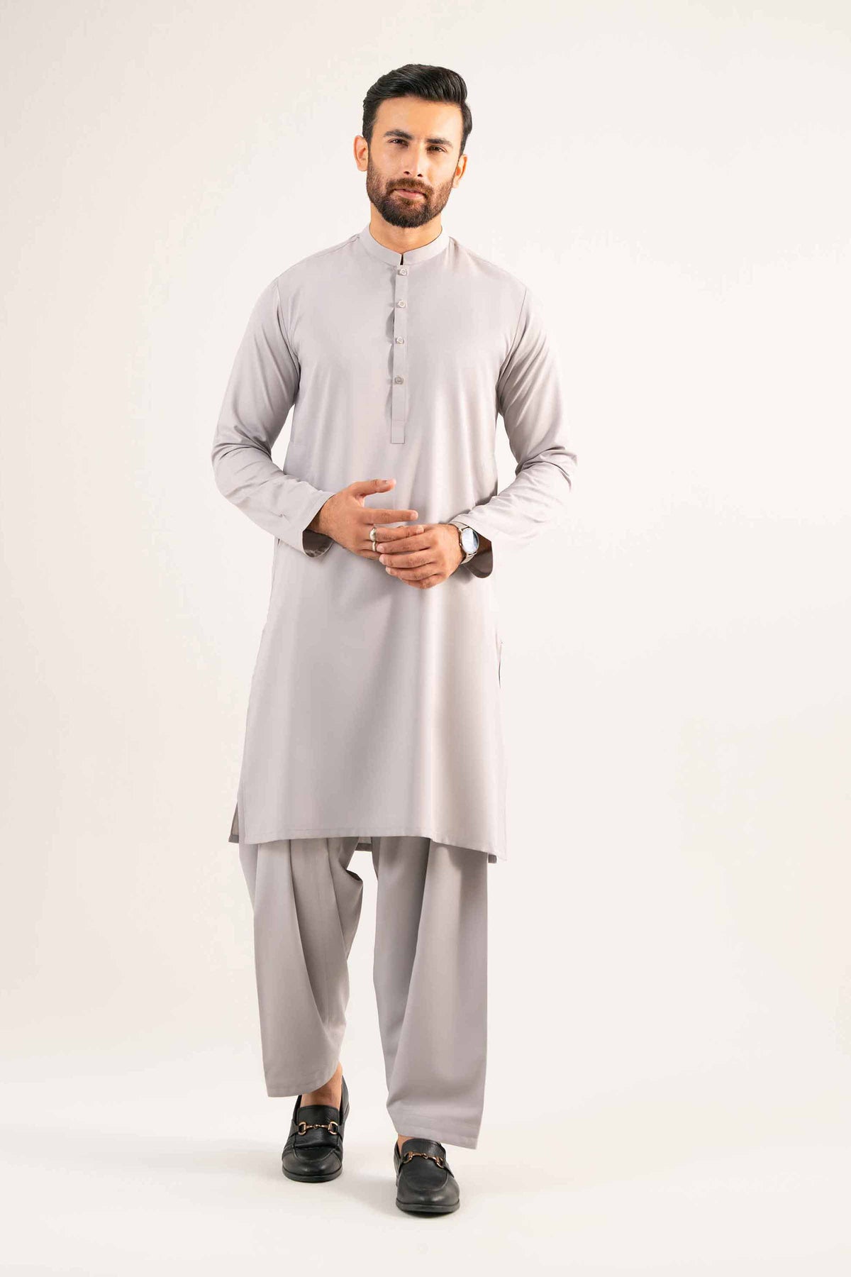 2 Piece - Naqsh Suit - 42508181 Purple Wash & Wear 2PC Non-Embroidered Nishat Australia