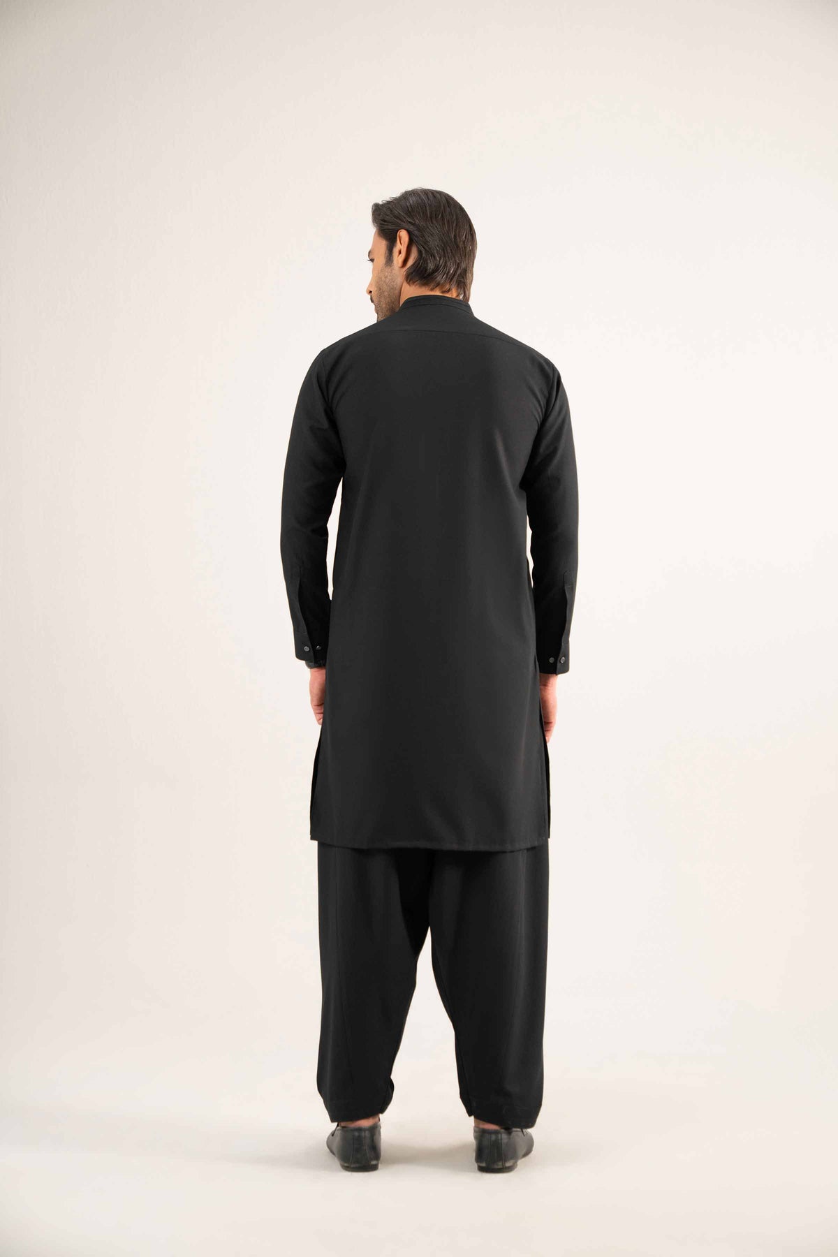 2 Piece - Naqsh Suit - 42508182 Black Wash & Wear 2PC Non-Embroidered Nishat Australia