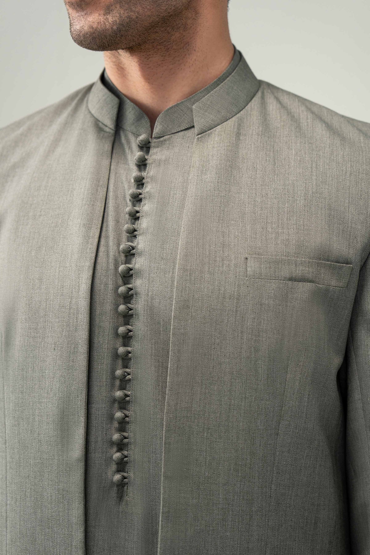 2 Piece - Naqsh Suit - 42508194 Grey Wash & Wear 2PC Non-Embroidered Nishat Australia