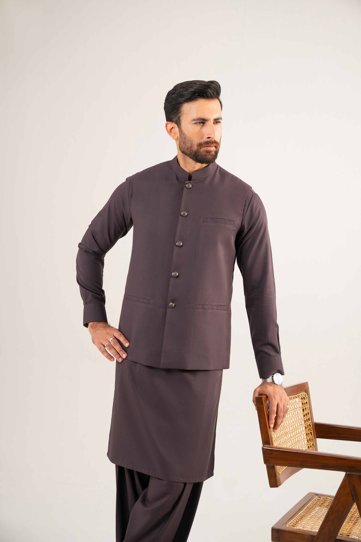 2 Piece - Naqsh Suit - 42508195  Wash & Wear 2PC Non-Embroidered Nishat Australia