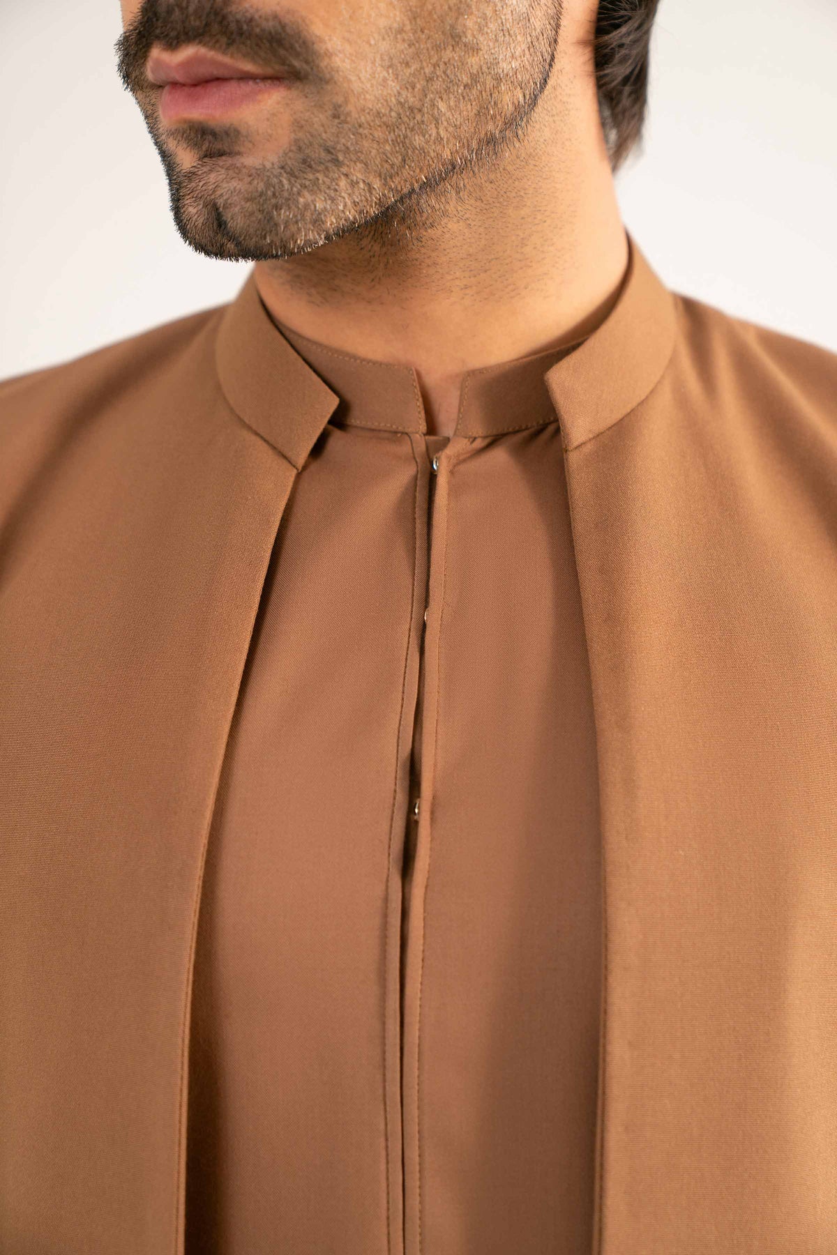 2 Piece - Naqsh Suit - 42508198 Brown Wash & Wear 2PC Non-Embroidered Nishat Australia