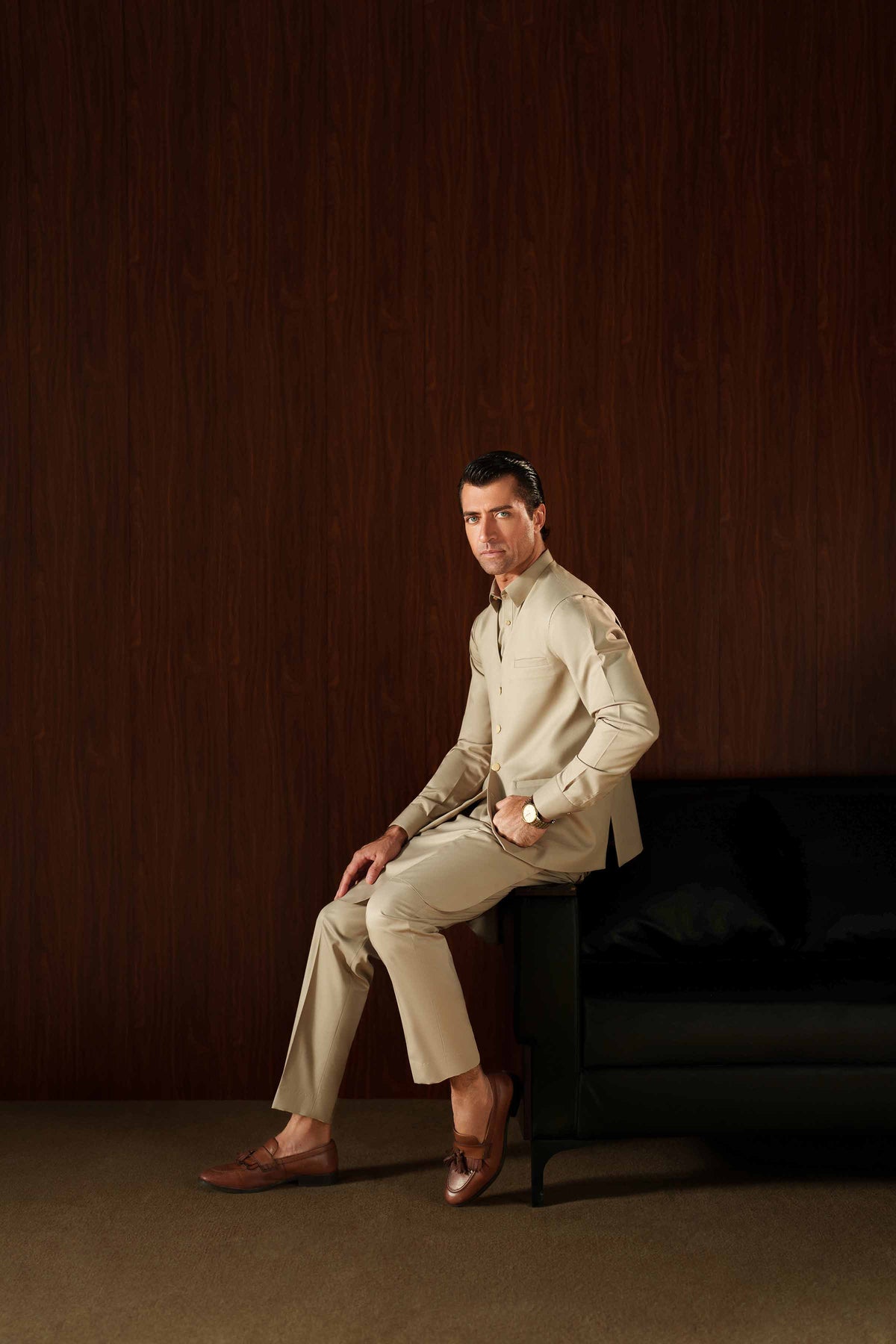 2 Piece - Naqsh Suit - 42508212 Beige Wash & Wear 2PC Non-Embroidered Nishat Australia