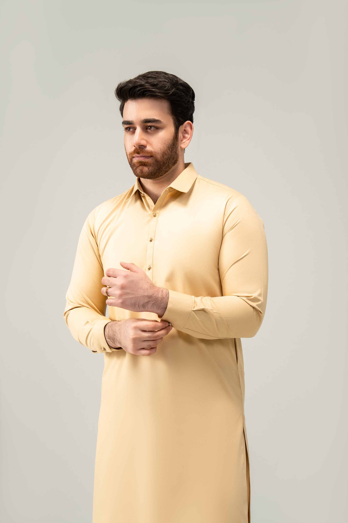 2 Piece - Naqsh Suit - 42508245 Beige Wash & Wear 2PC Non-Embroidered Nishat Australia