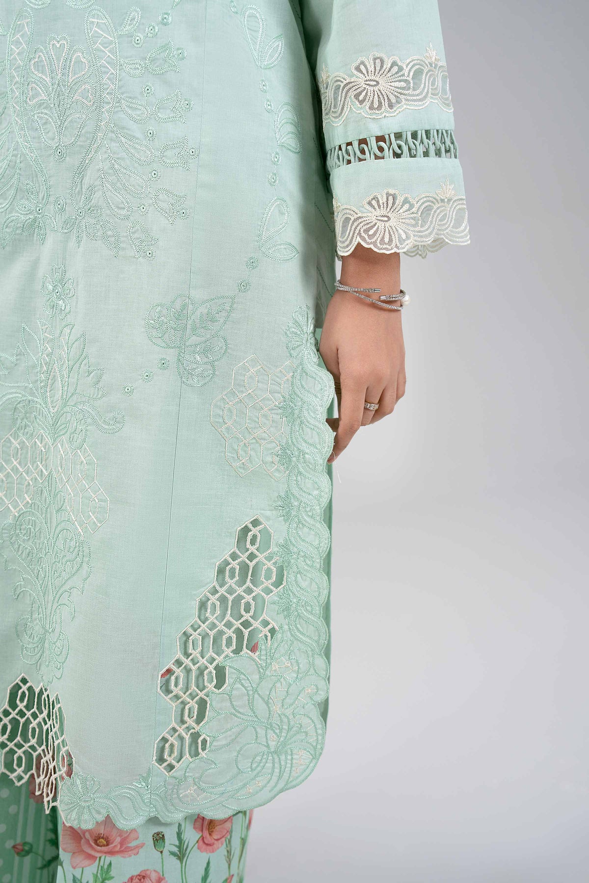 2 Piece - Digital Printed Embroidered Suit - 42601414 Green Lawn 2PC Embroidered Nishat Australia