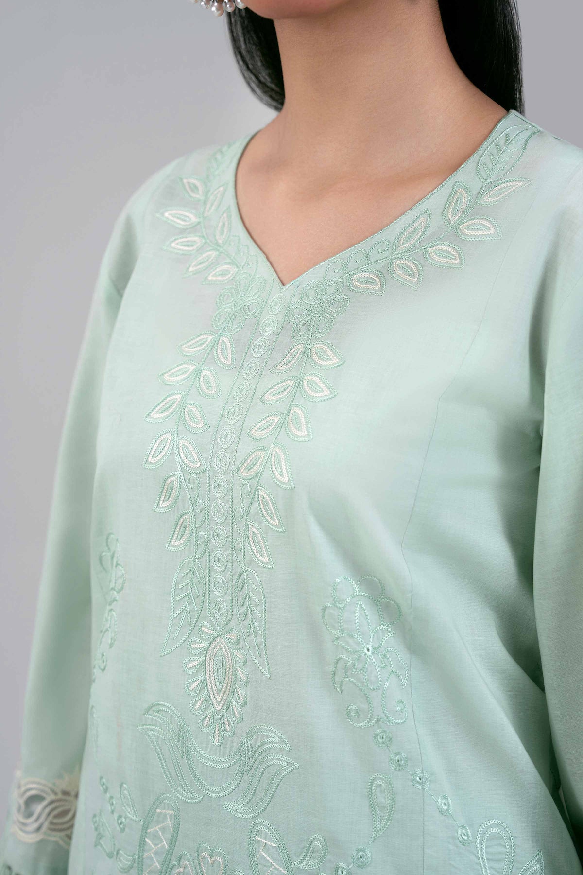 2 Piece - Digital Printed Embroidered Suit - 42601414 Green Lawn 2PC Embroidered Nishat Australia