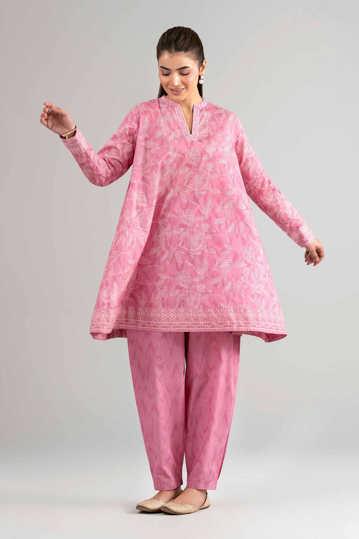 2 Piece - Printed Suit - 42601434 Pink Lawn 2PC Printed Nishat Australia