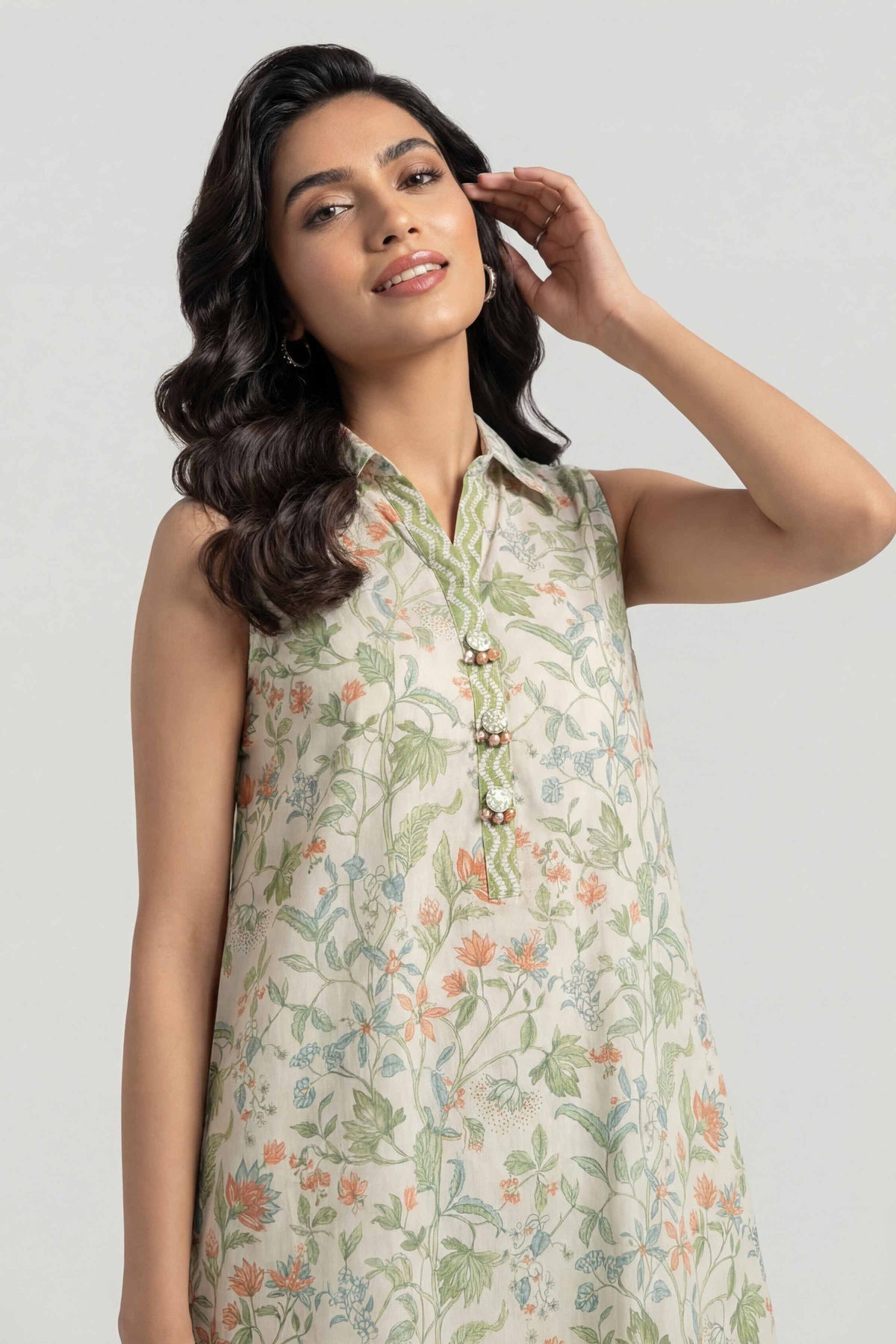 2 Piece - Printed Suit - 42601446 Cream Lawn 2PC Printed Nishat Australia