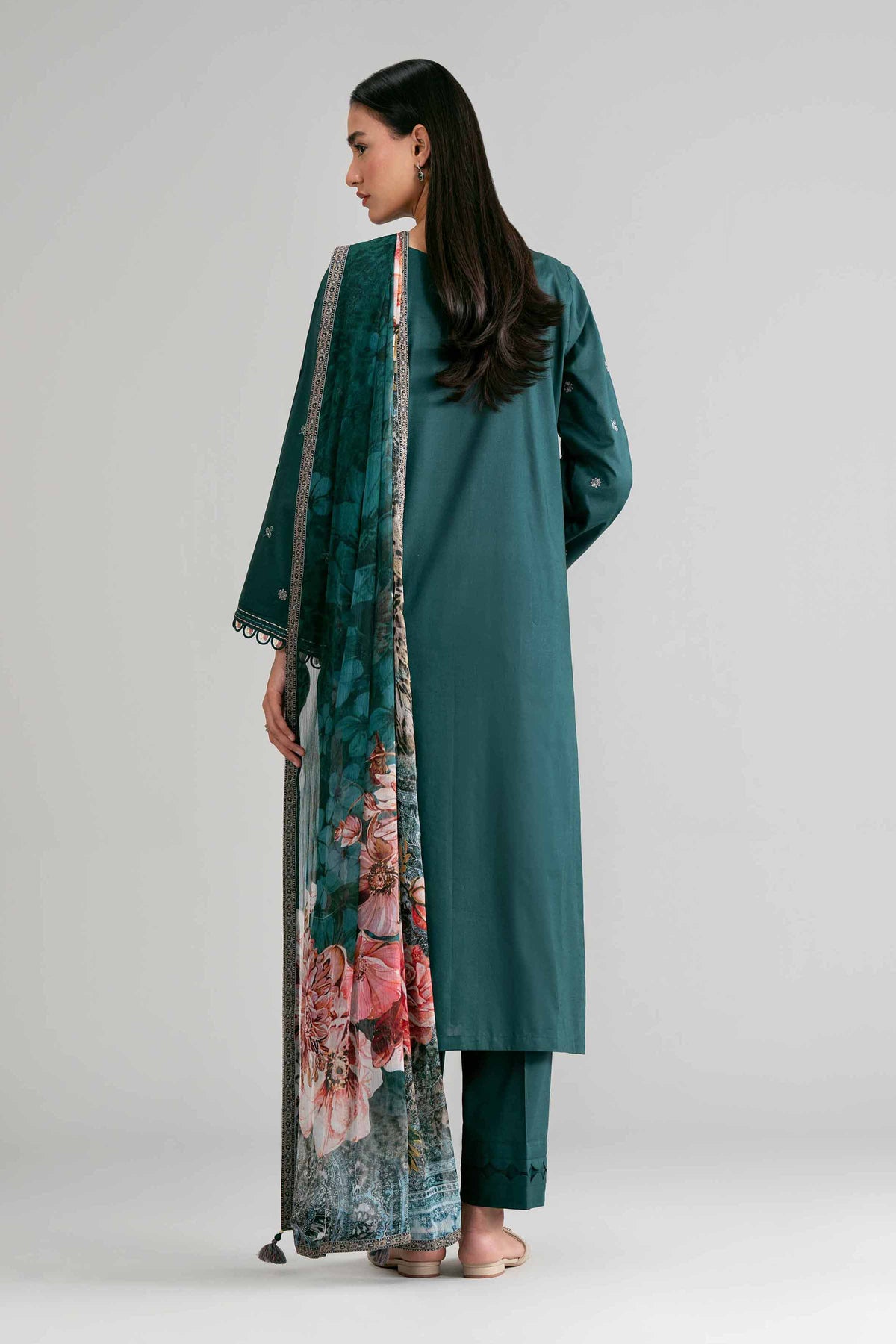 3 Piece - Digital Printed Embroidered Suit - 42601548 Green Lawn 3PC Embroidered Nishat Australia