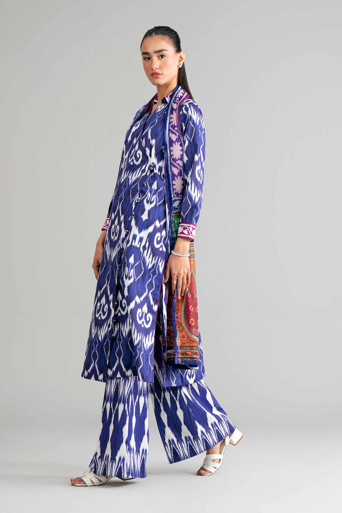 3 Piece - Digital Printed Suit - 42601582 Blue Lawn 3PC Printed Nishat Australia