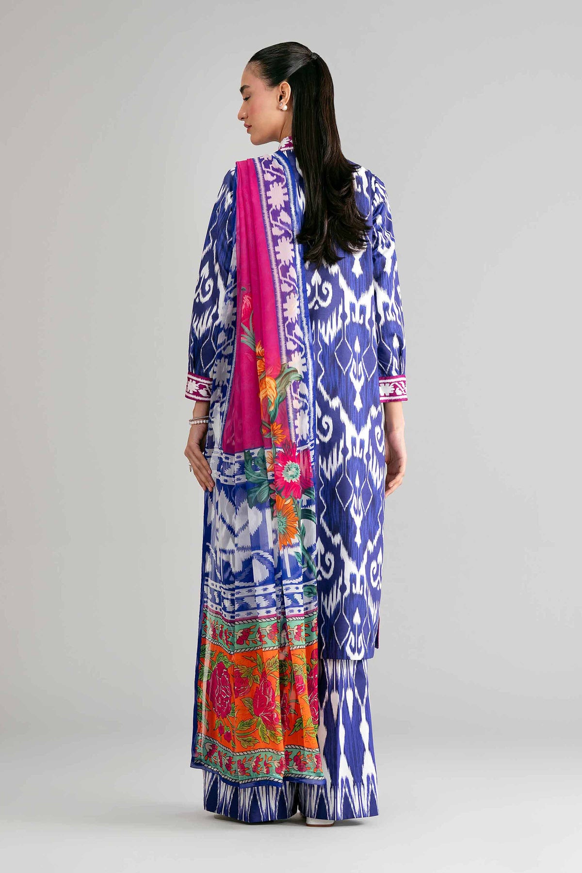3 Piece - Digital Printed Suit - 42601582 Blue Lawn 3PC Printed Nishat Australia
