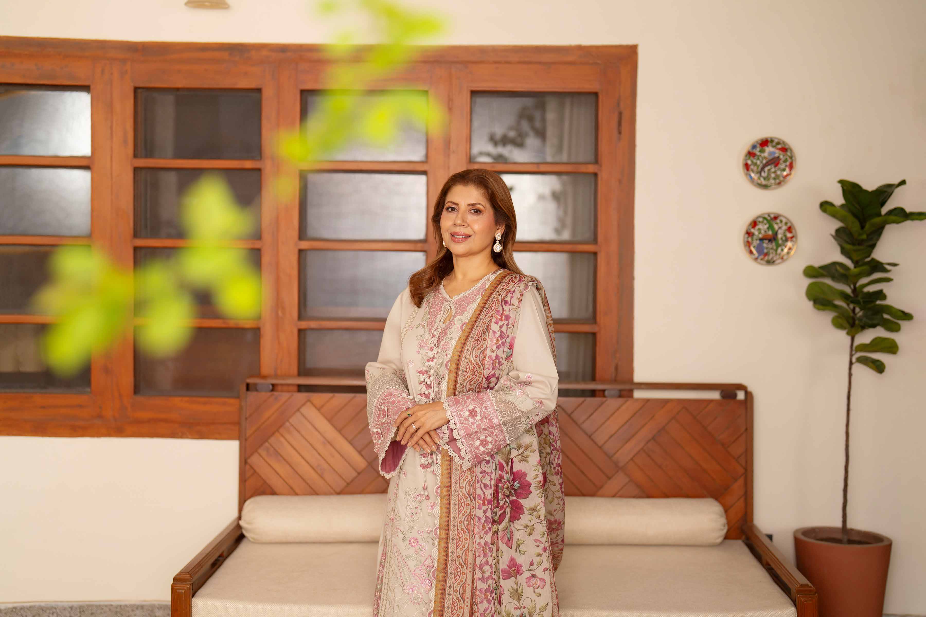 3 Piece - Digital Printed Embroidered Suit - 42601690 Beige Lawn 3PC Embroidered Nishat Australia