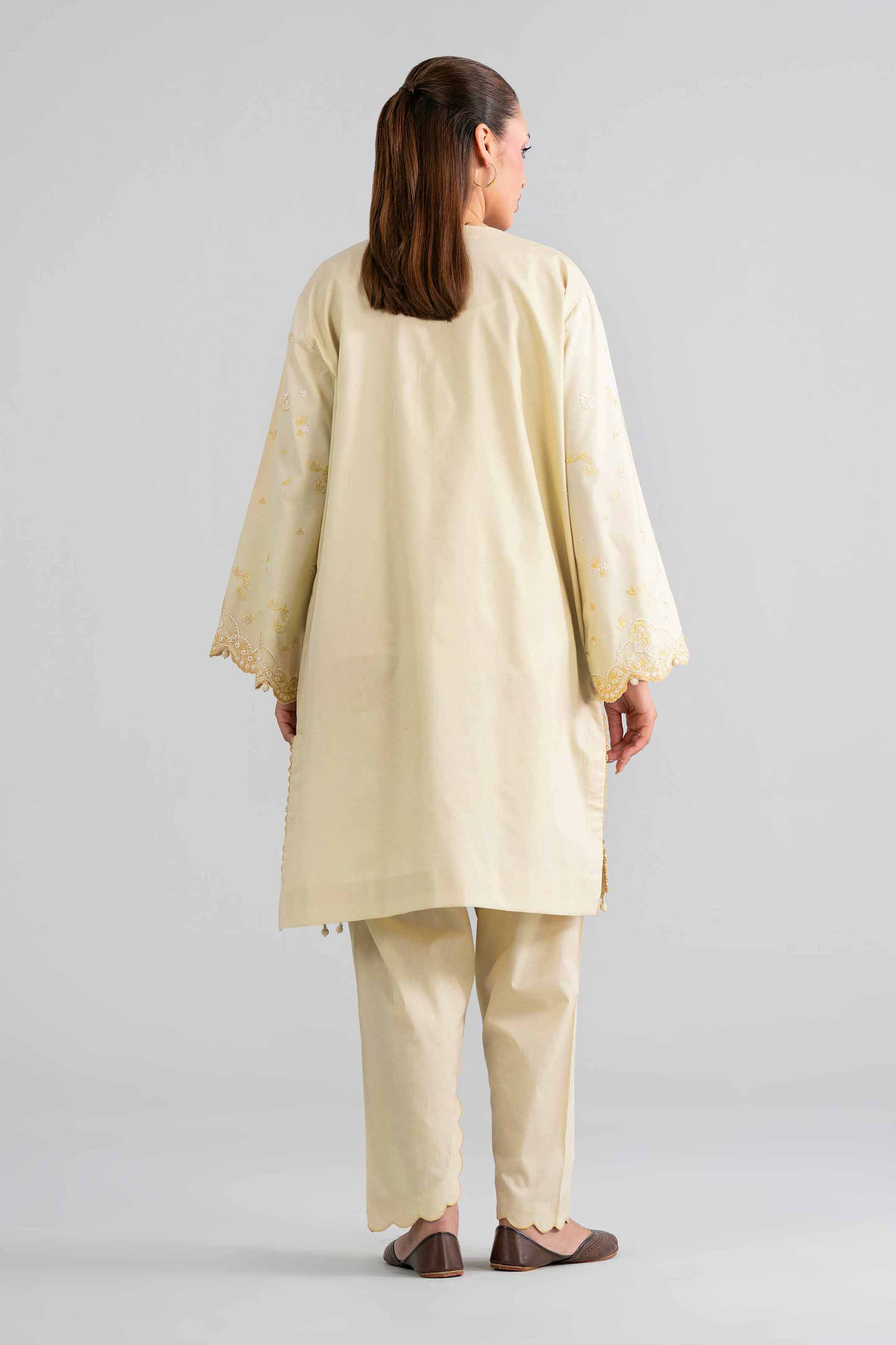 2 Piece - Embroidered Suit - 42601937 Beige Lawn 2PC Embroidered Nishat Australia