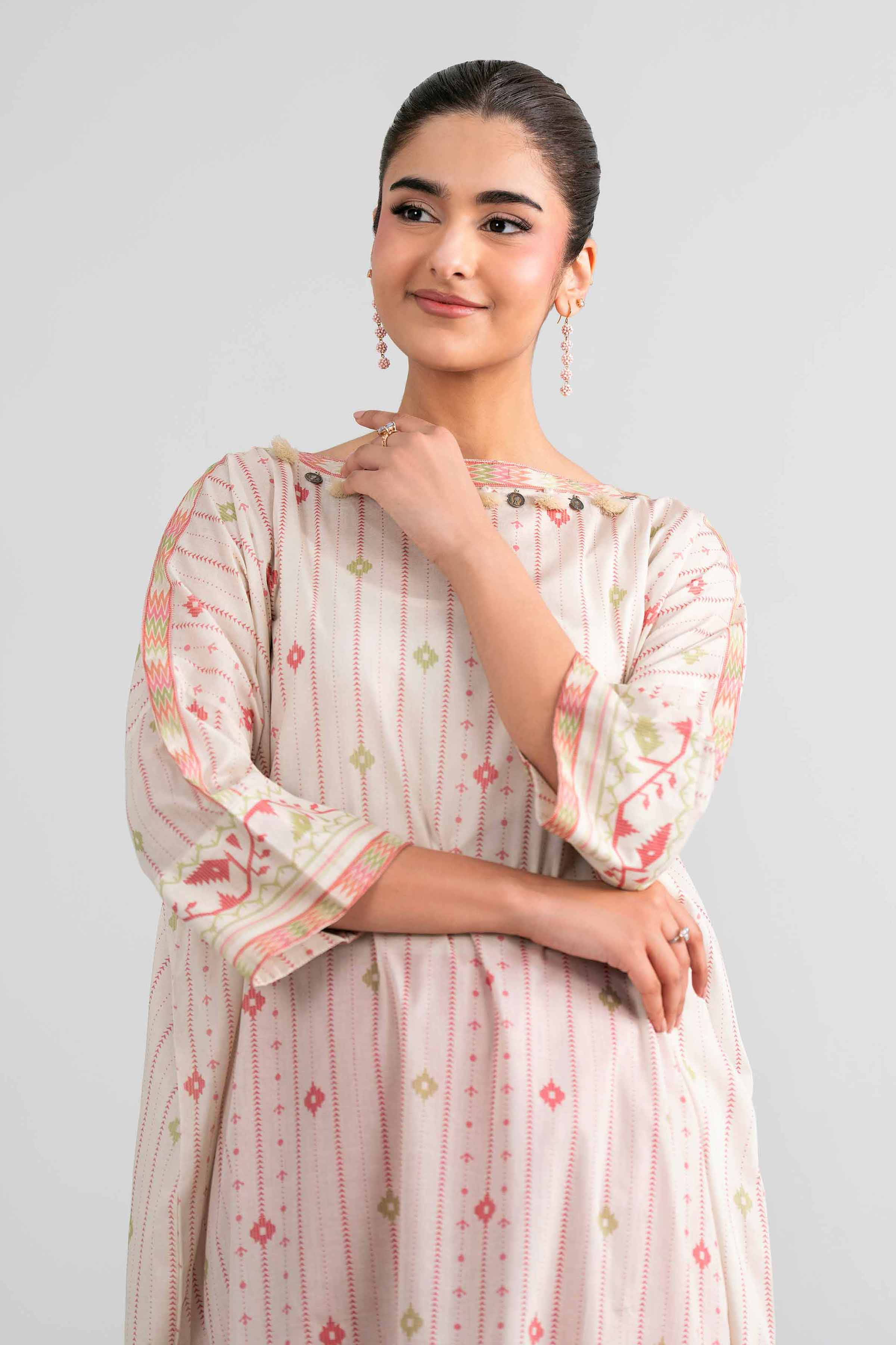 2 Piece - Printed Suit - 42601950 Beige Lawn 2PC Printed Nishat Australia