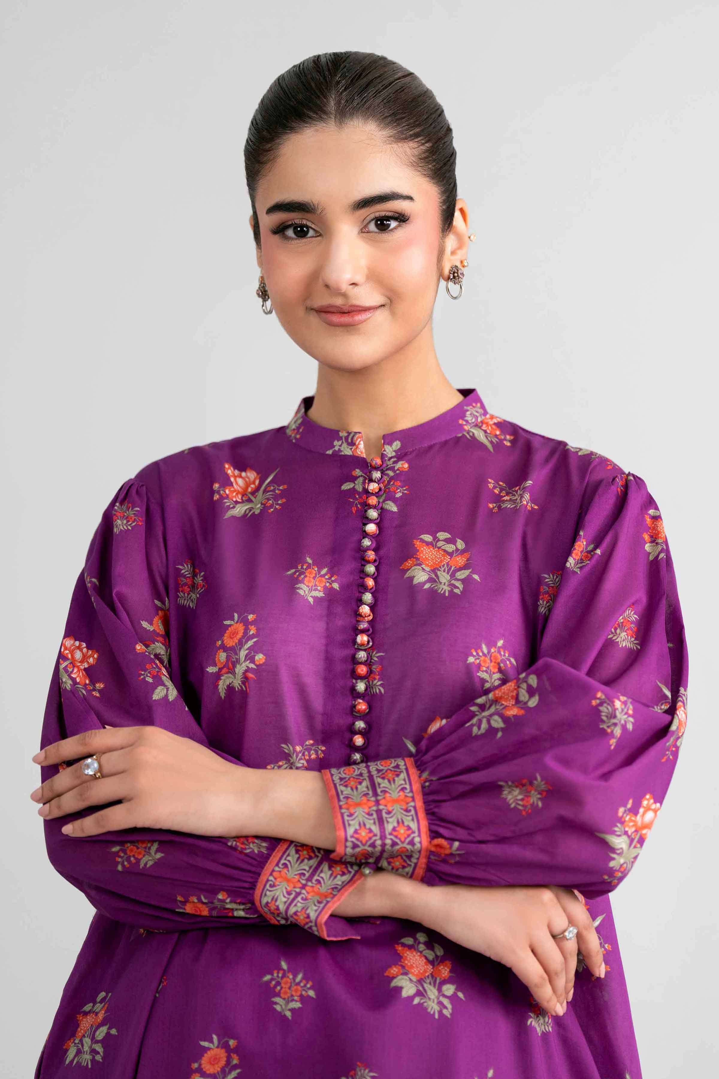 2 Piece - Printed Suit - 42601952 Purple Lawn 2PC Printed Nishat Australia