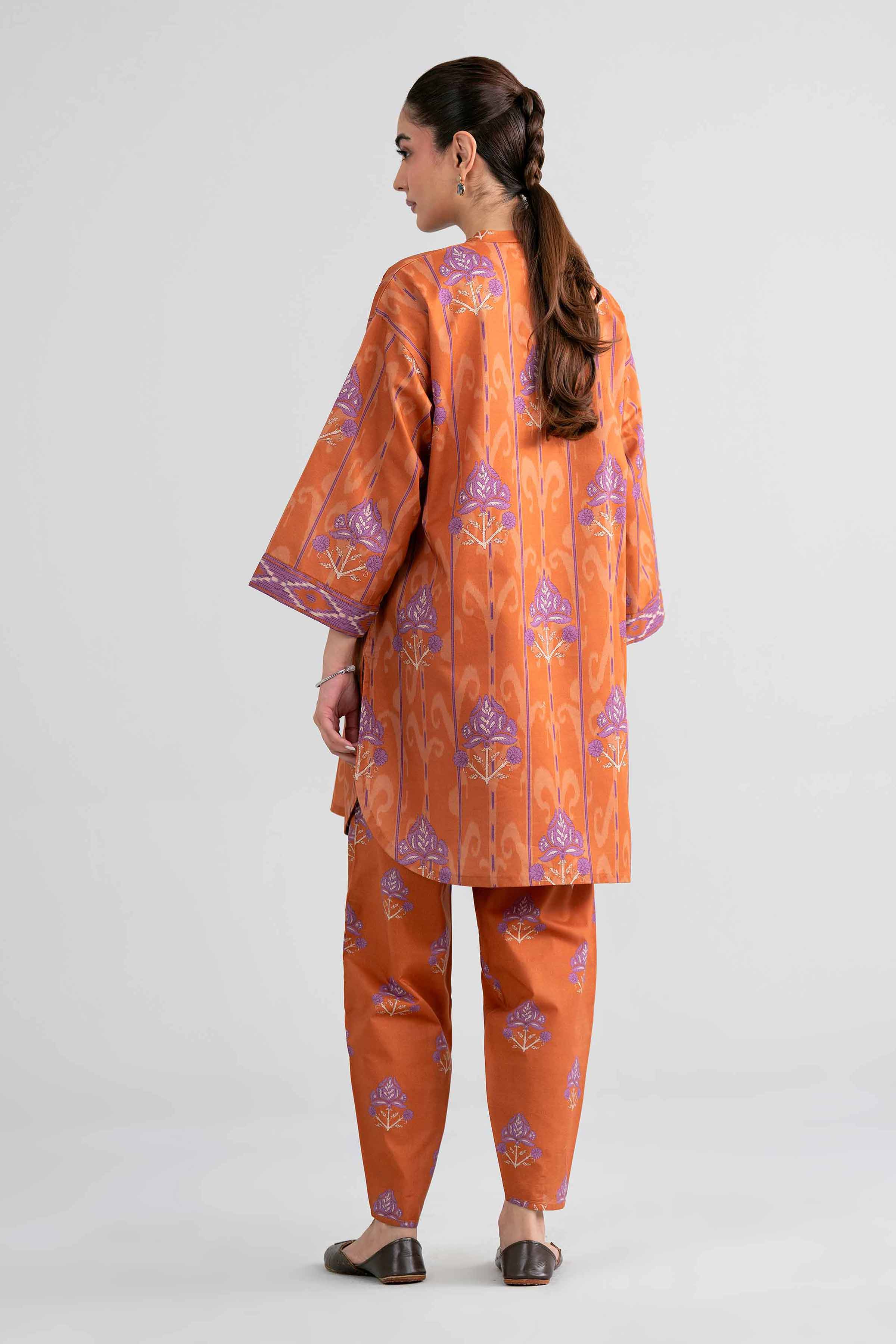 2 Piece - Printed Suit - 42601955 Orange Lawn 2PC Printed Nishat Australia