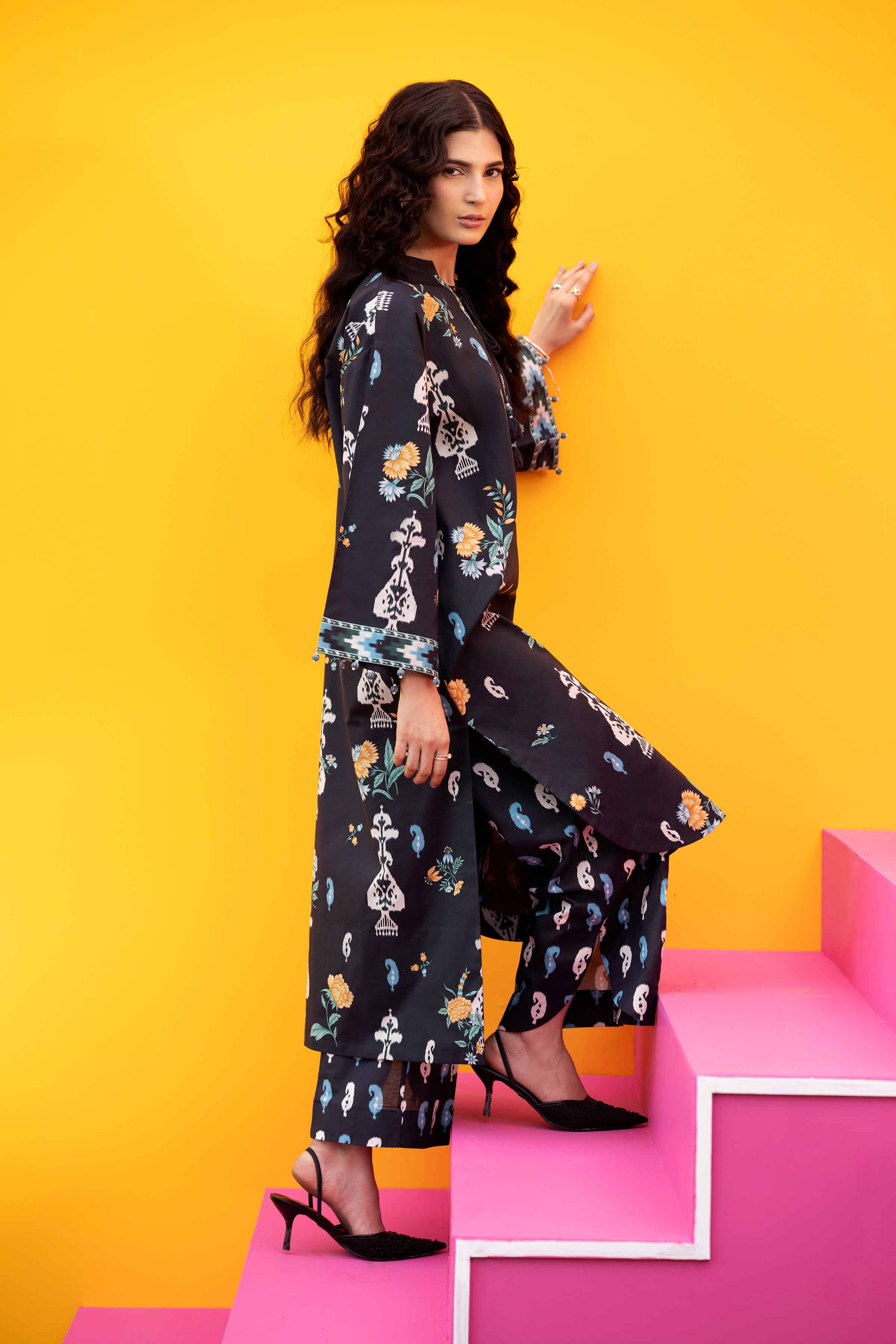 2 Piece - Printed Suit - 42601956 Black Lawn 2PC Printed Nishat Australia