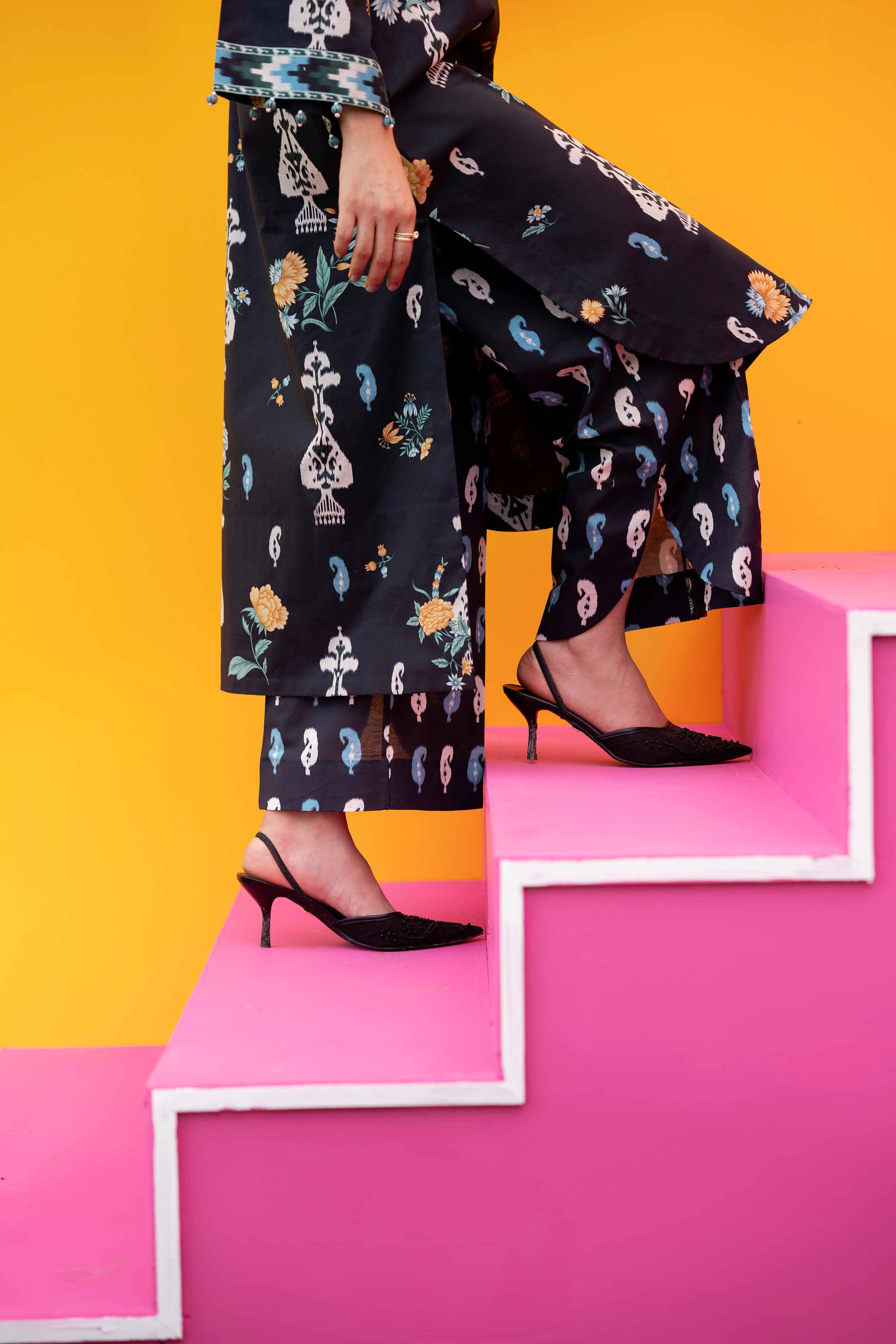 2 Piece - Printed Suit - 42601956 Black Lawn 2PC Printed Nishat Australia