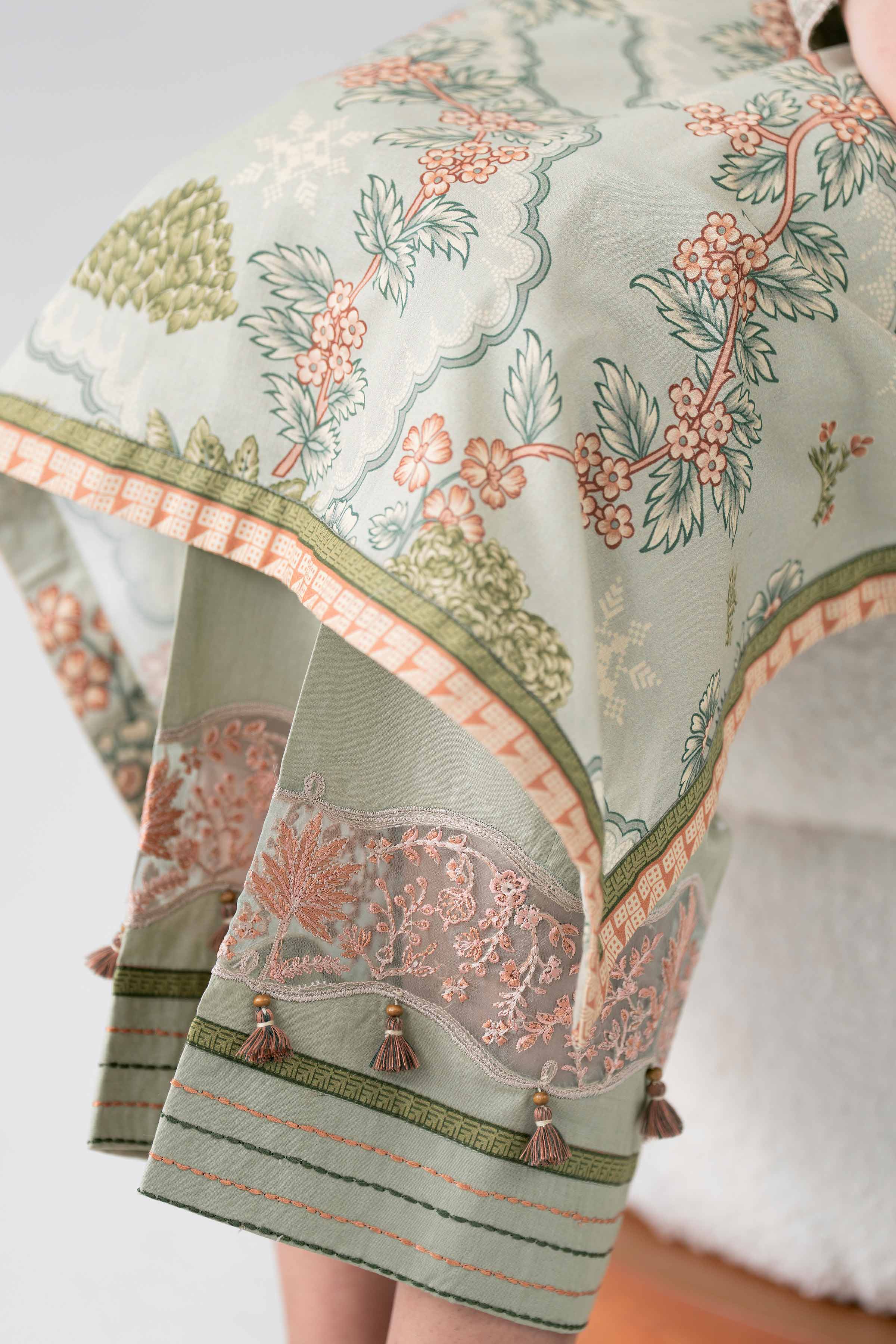 3 Piece - Printed Embroidered Suit - 42601969 Green Lawn 3PC Embroidered Nishat Australia