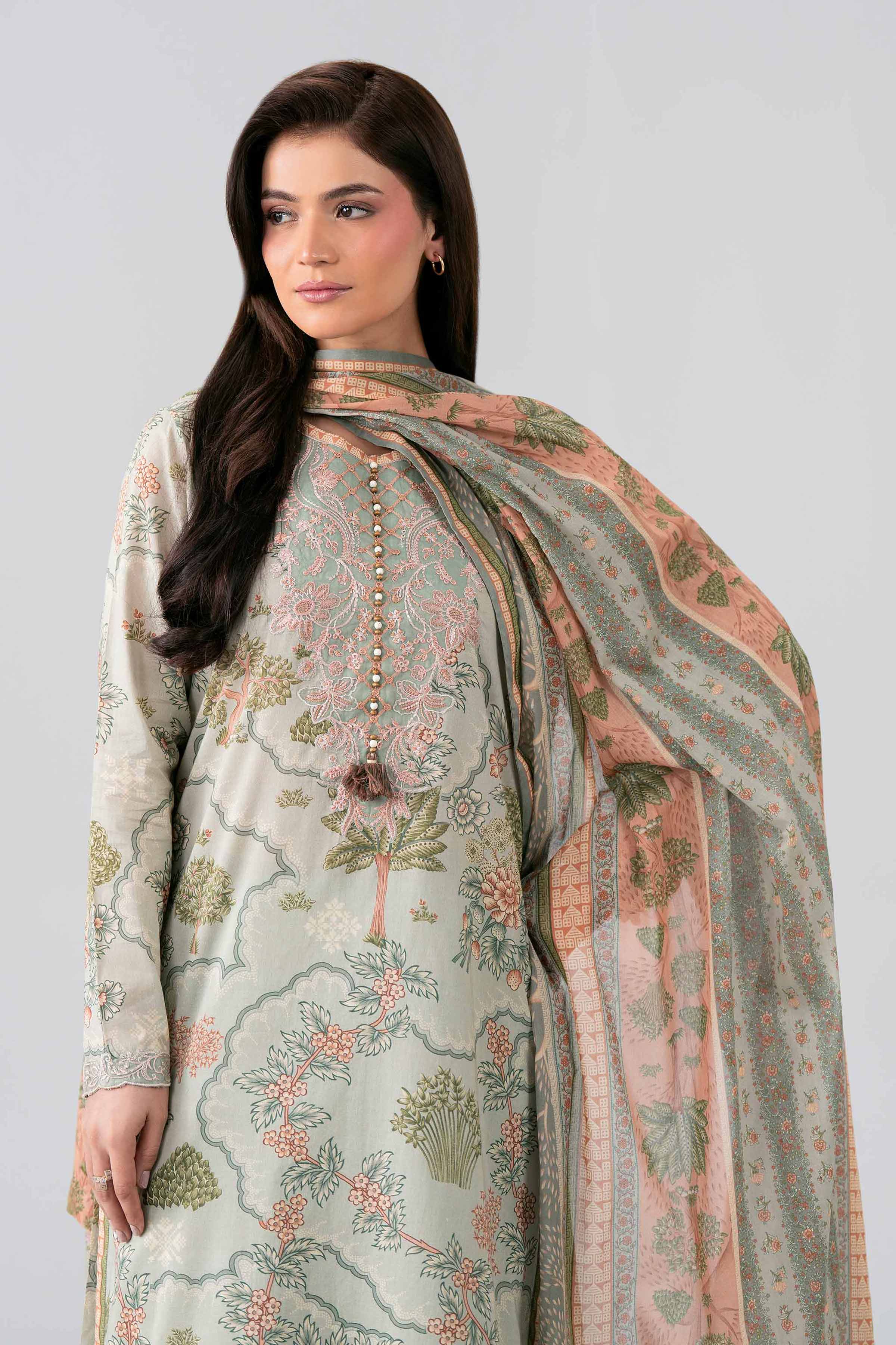3 Piece - Printed Embroidered Suit - 42601969 Green Lawn 3PC Embroidered Nishat Australia