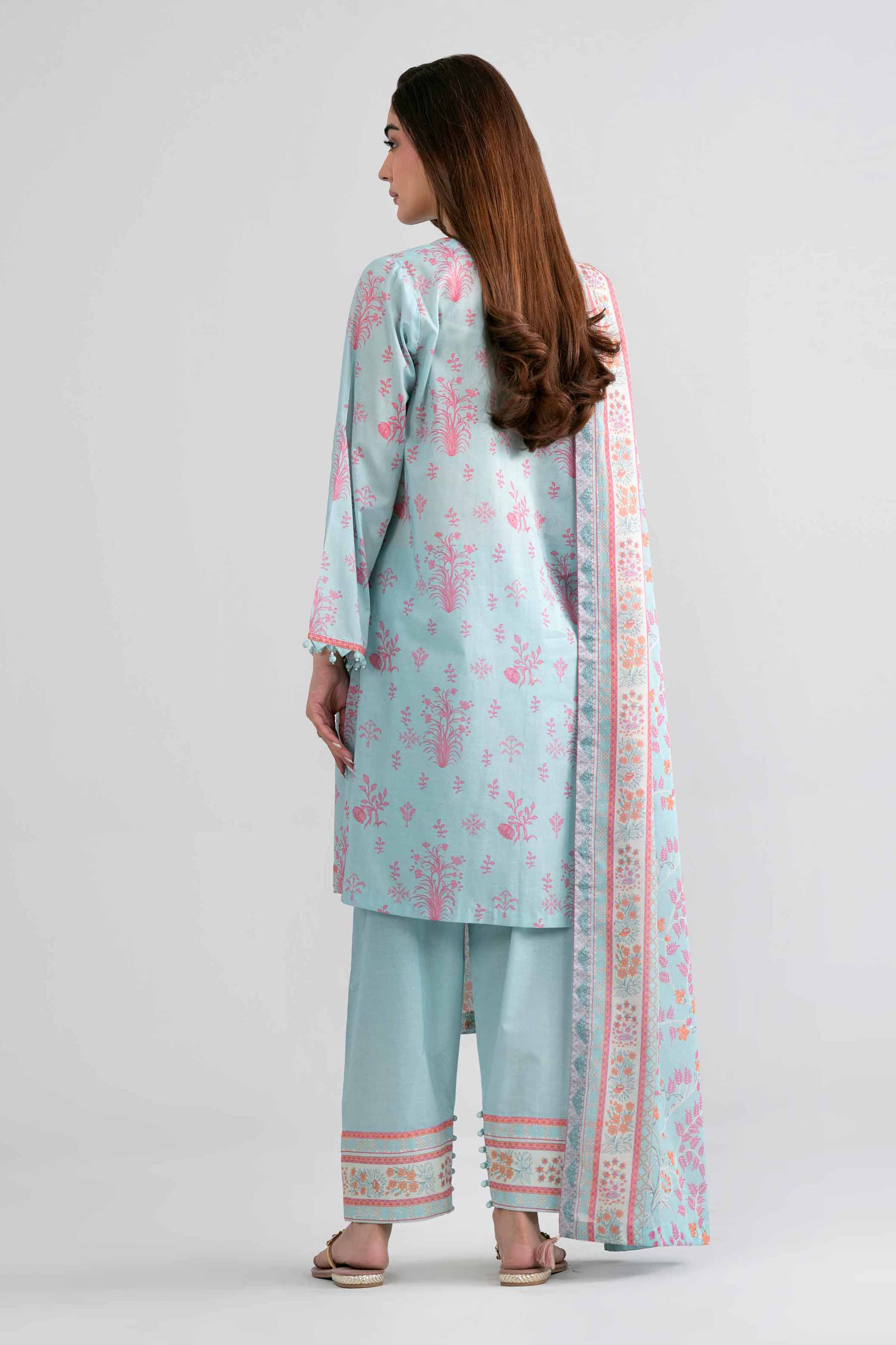 3 Piece - Printed Suit - 42601976 Blue Lawn 3PC Printed Nishat Australia