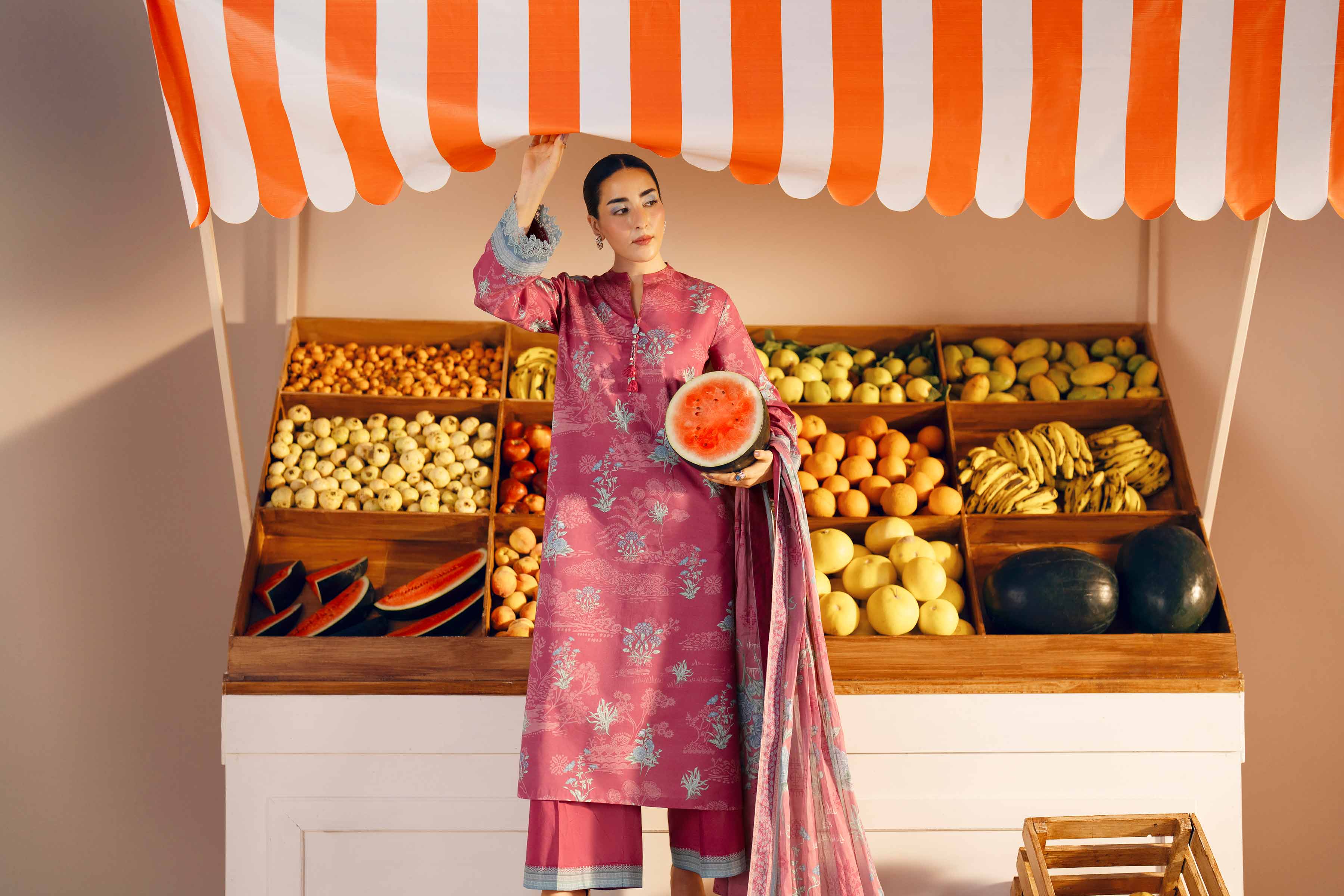 3 Piece - Printed Suit - 42601978 Maroon Lawn 3PC Printed Nishat Australia