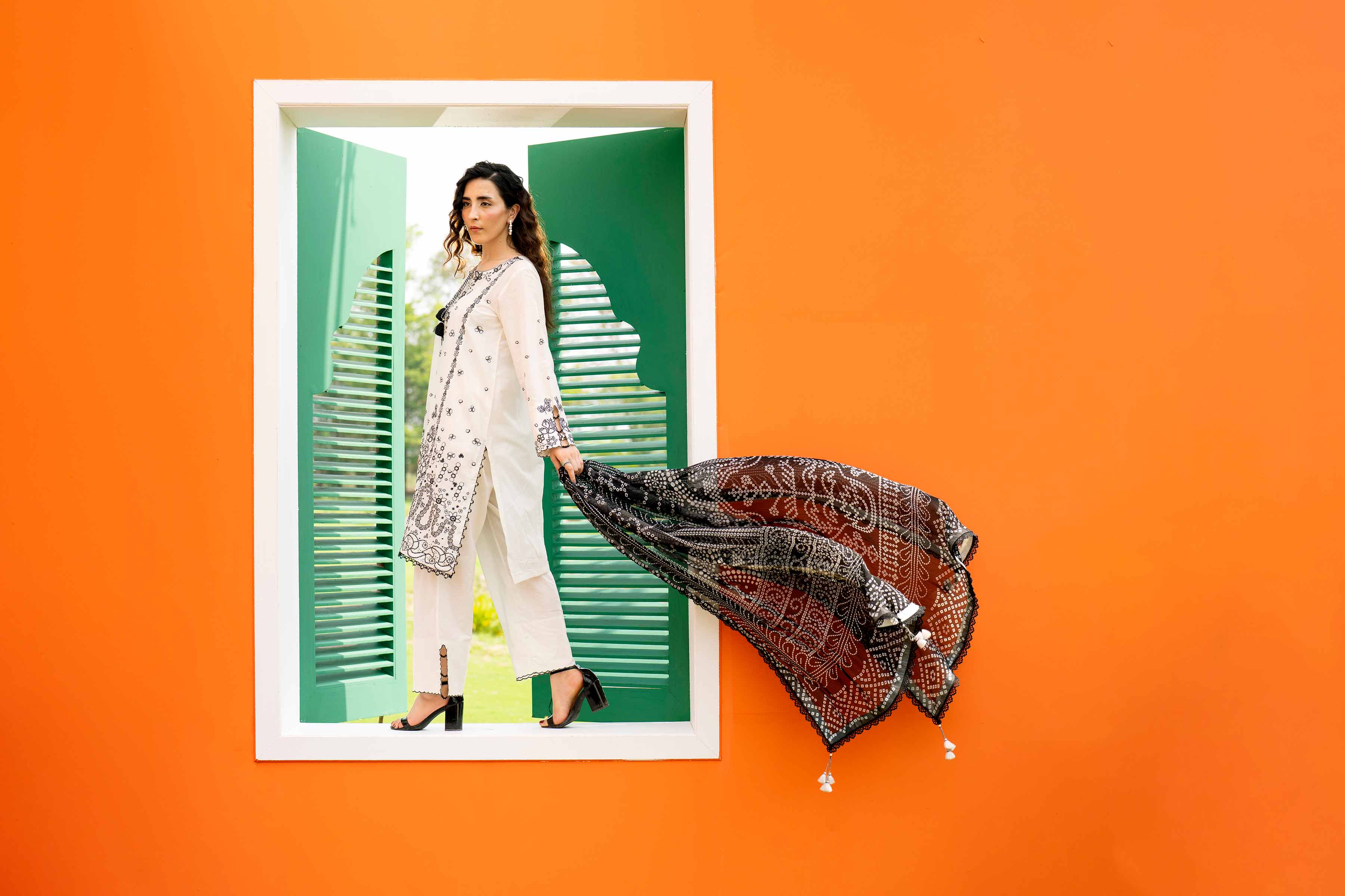 3 Piece - Digital Printed Embroidered Suit - 42601993 Beige Lawn 3PC Embroidered Nishat Australia