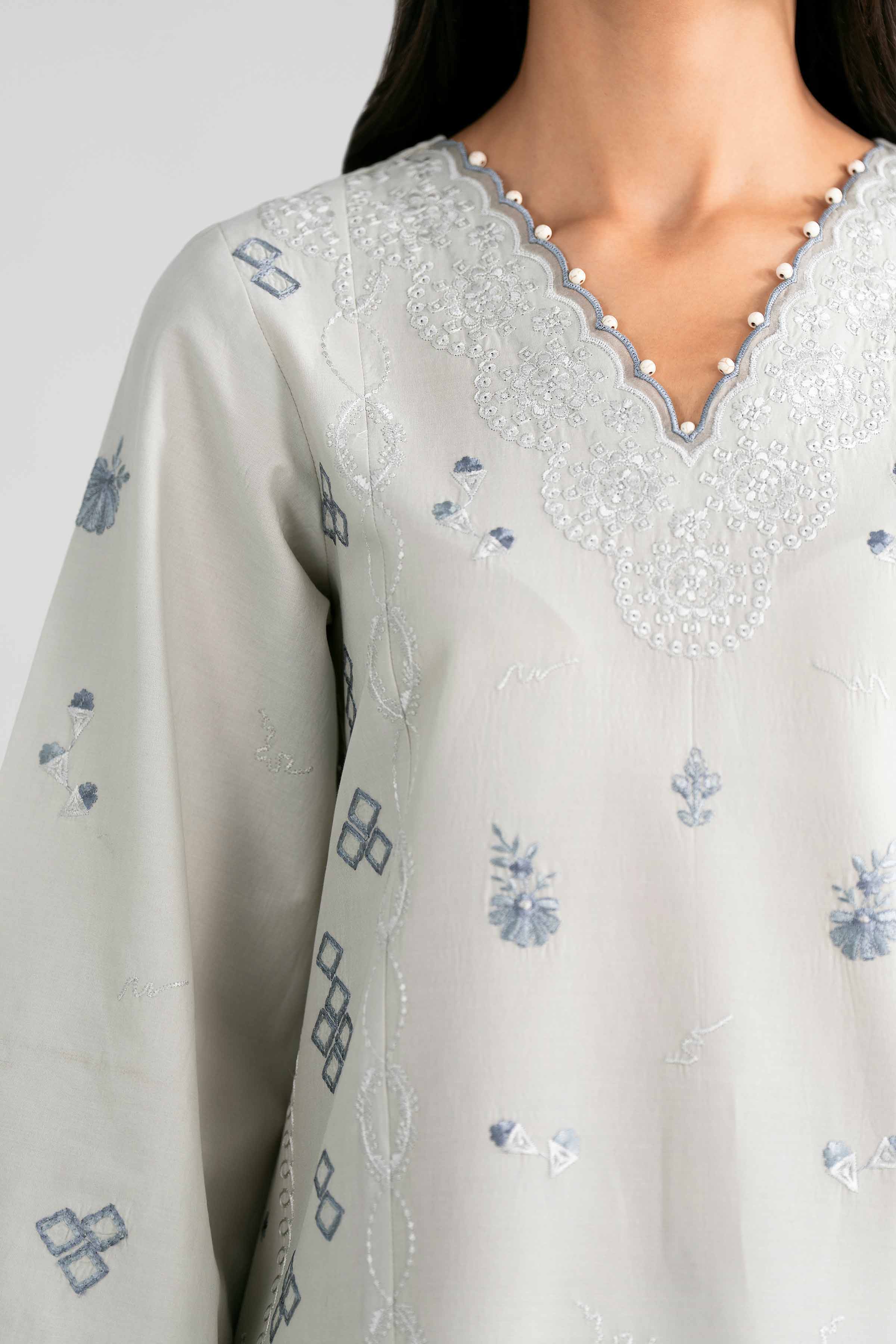 3 Piece - Digital Printed Embroidered Suit - 42602012 Grey Lawn 3PC Embroidered Nishat Australia