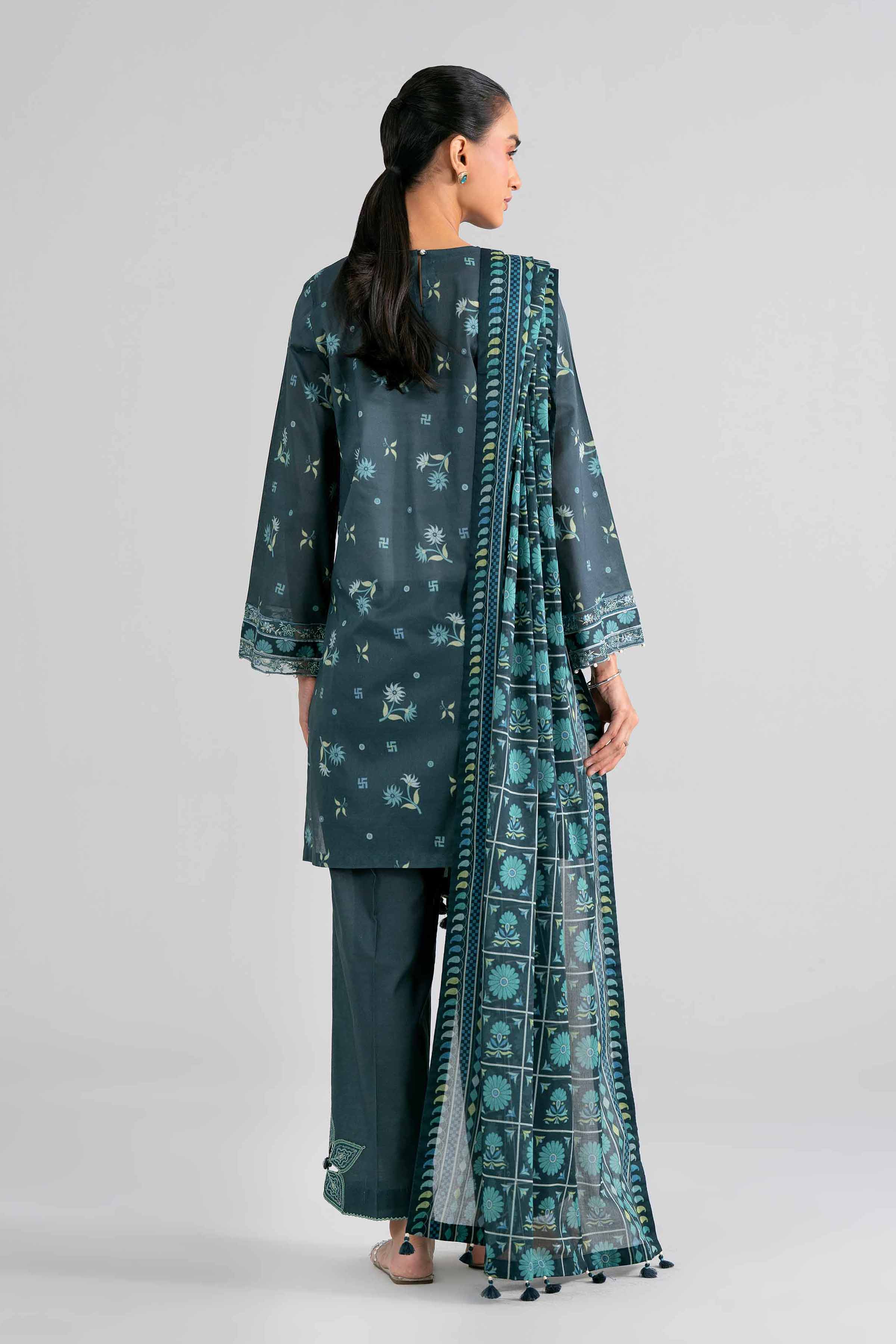 3 Piece - Printed Embroidered Suit - 42602017 Green Lawn 3PC Embroidered Nishat Australia