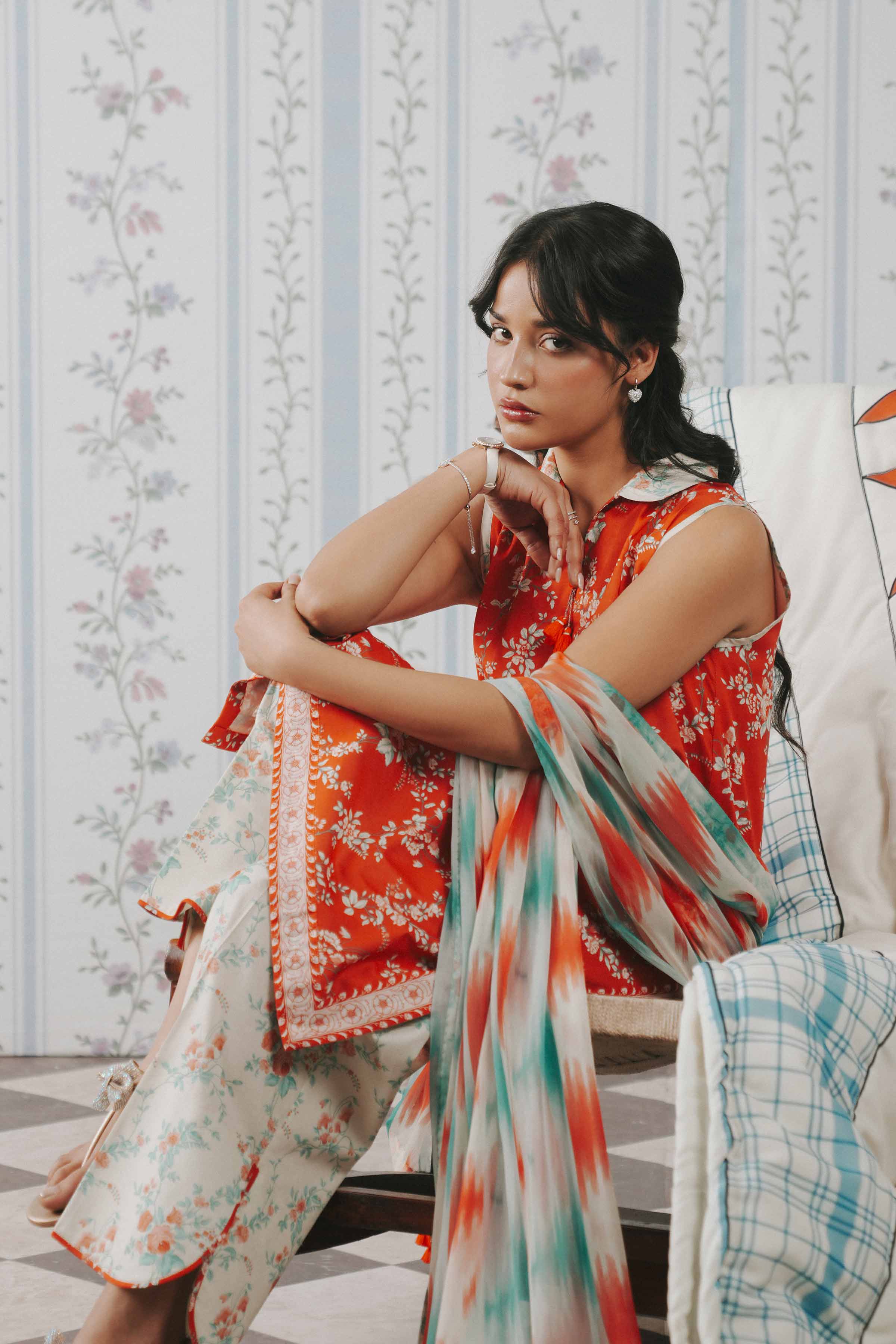 3 Piece - Digital Printed Suit - 42602185