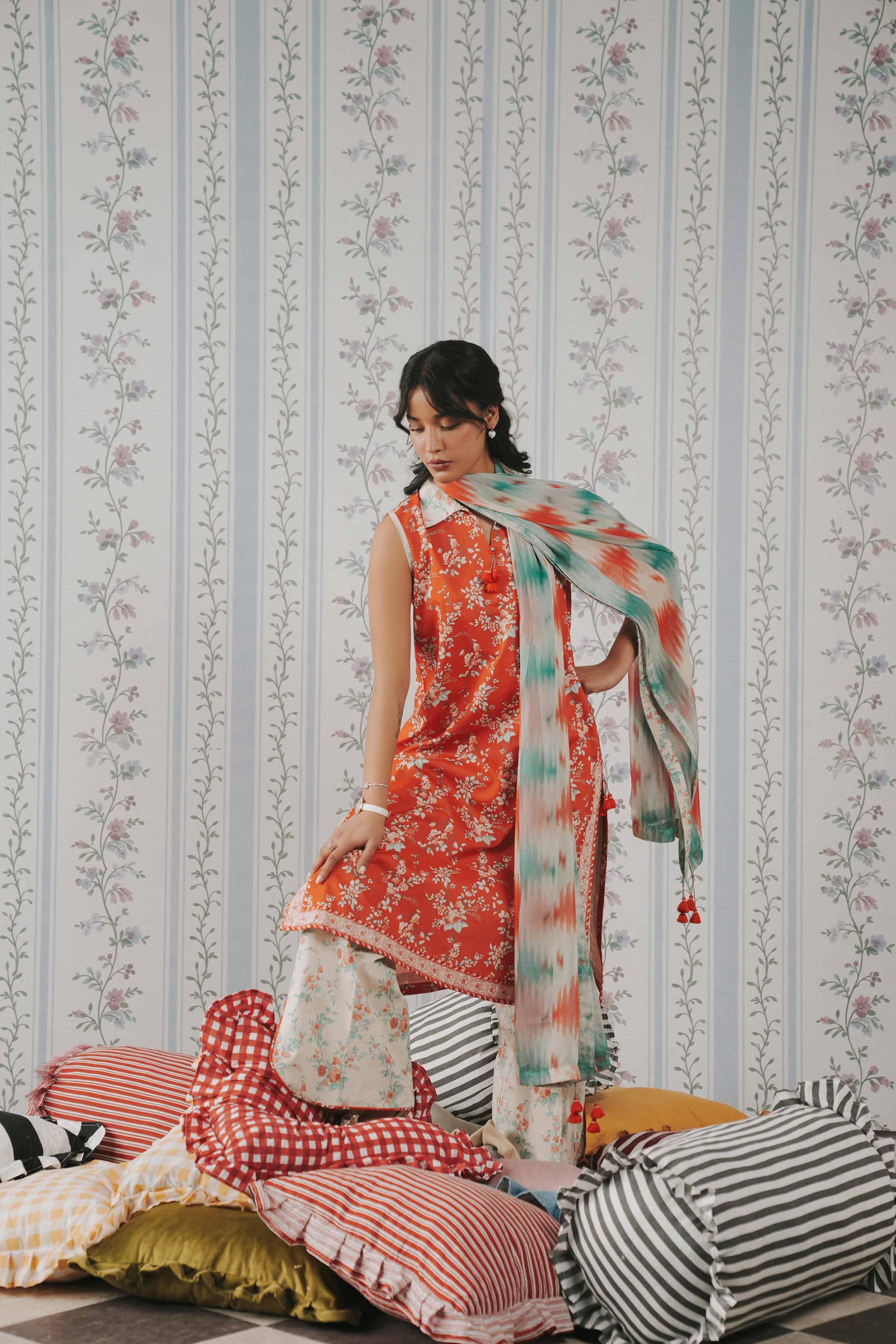 3 Piece - Digital Printed Suit - 42602185