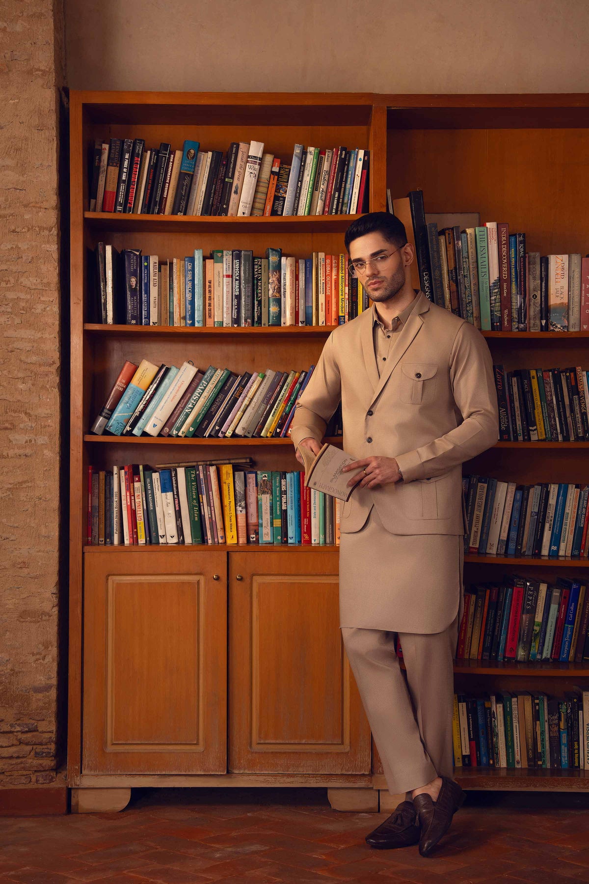 2 Piece - Naqsh Suit -  42608014 Brown Cotton 2PC Non-Embroidered Nishat Australia