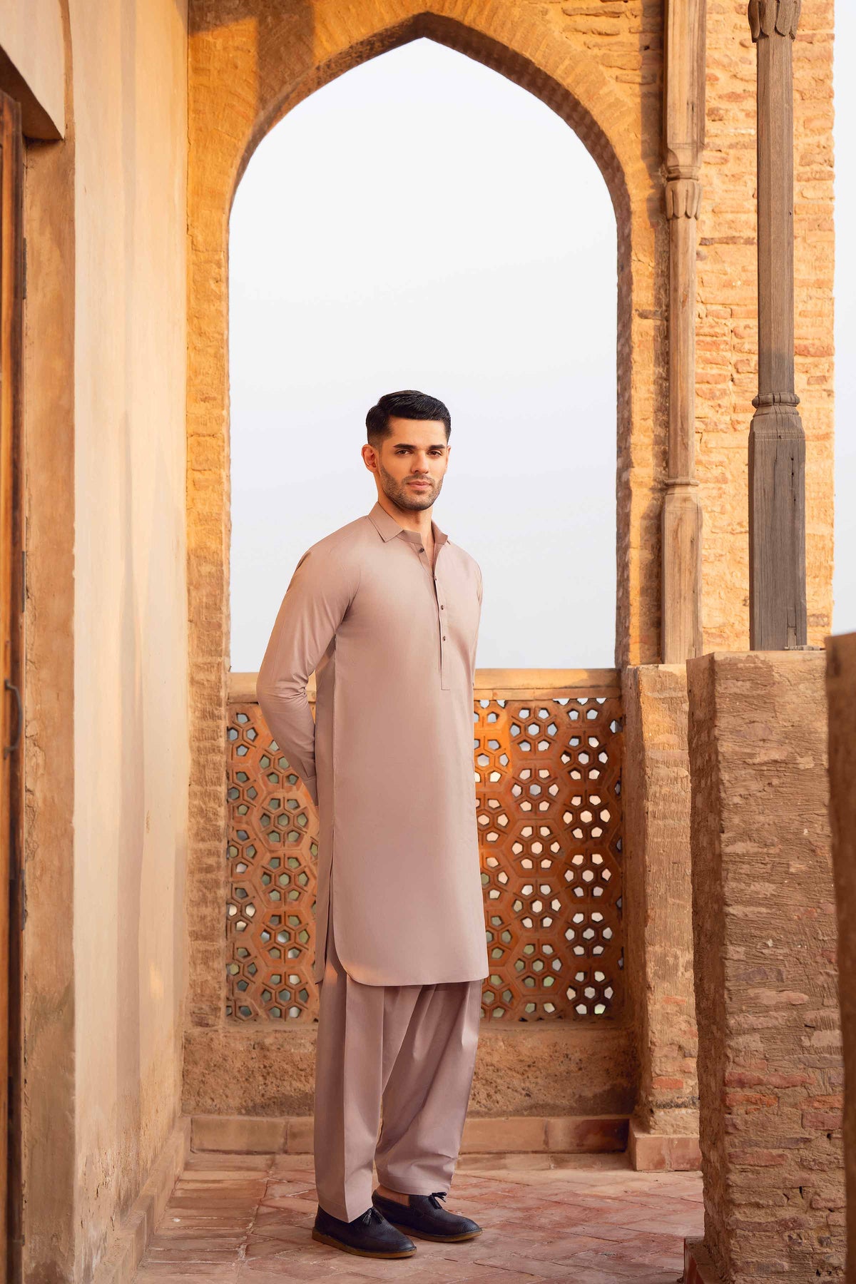 2 Piece - Naqsh Suit -  42608032 Grey Latha 2PC Non-Embroidered Nishat Australia
