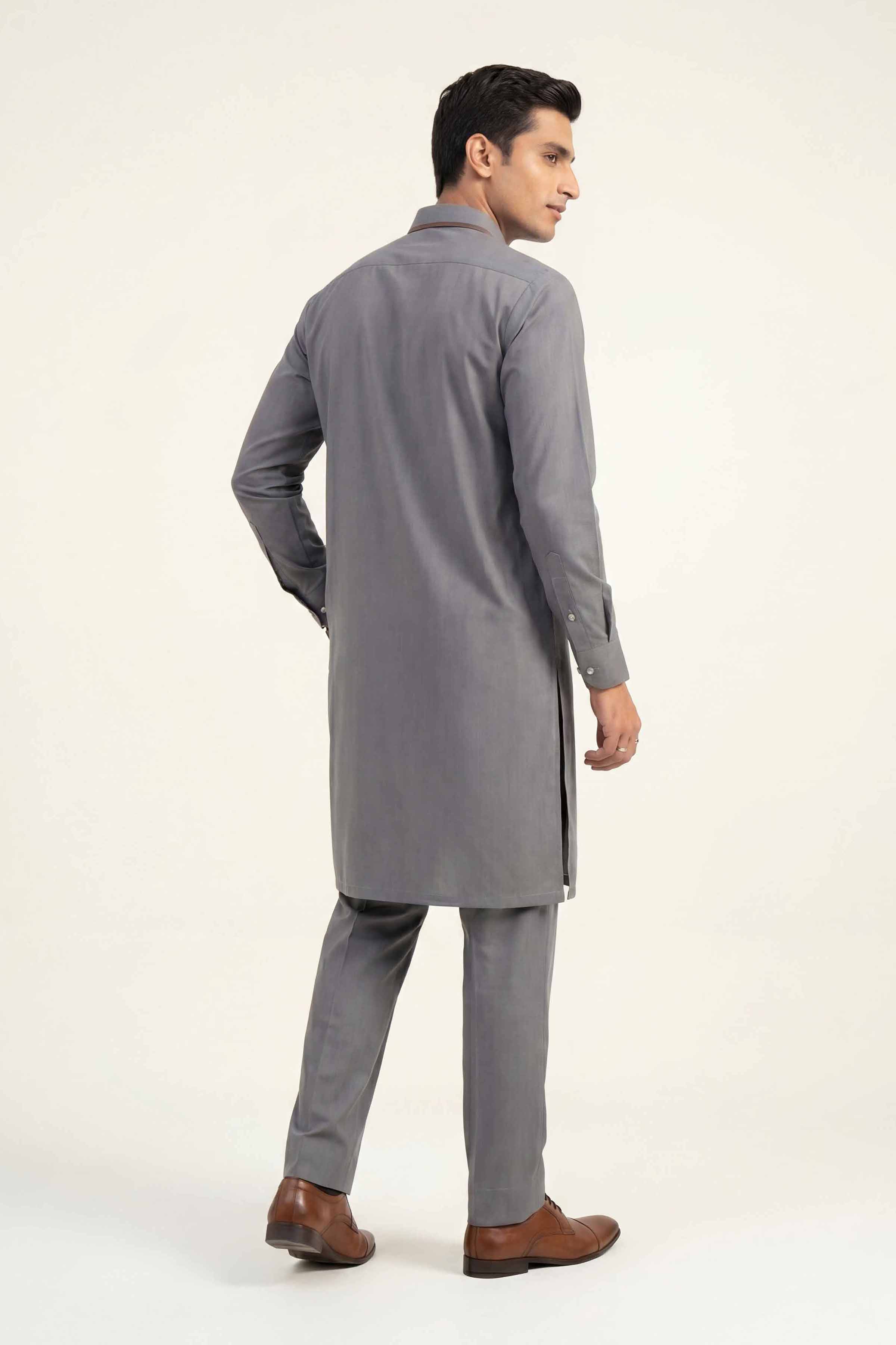 2 Piece - Naqsh Suit - 42608037 Grey Latha 2PC Non-Embroidered Nishat Australia