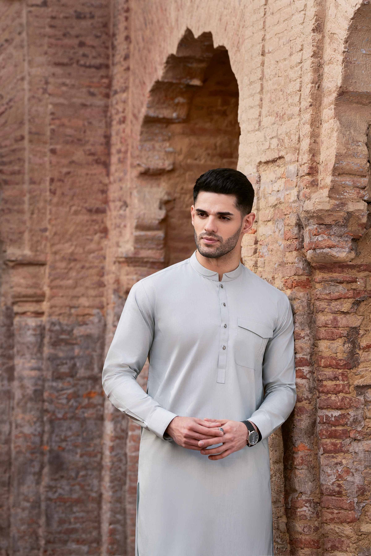 2 Piece - Naqsh Suit - 42608041 Grey Latha 2PC Non-Embroidered Nishat Australia