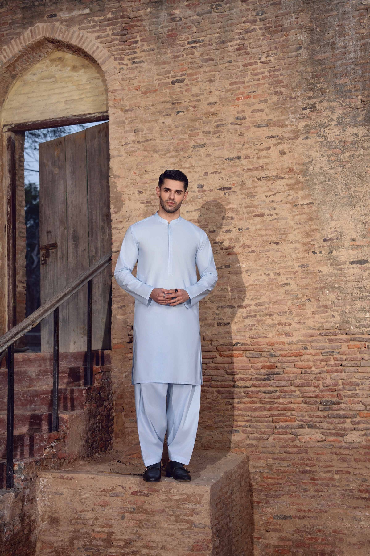 2 Piece - Naqsh Suit - 42608042 Blue Latha 2PC Non-Embroidered Nishat Australia