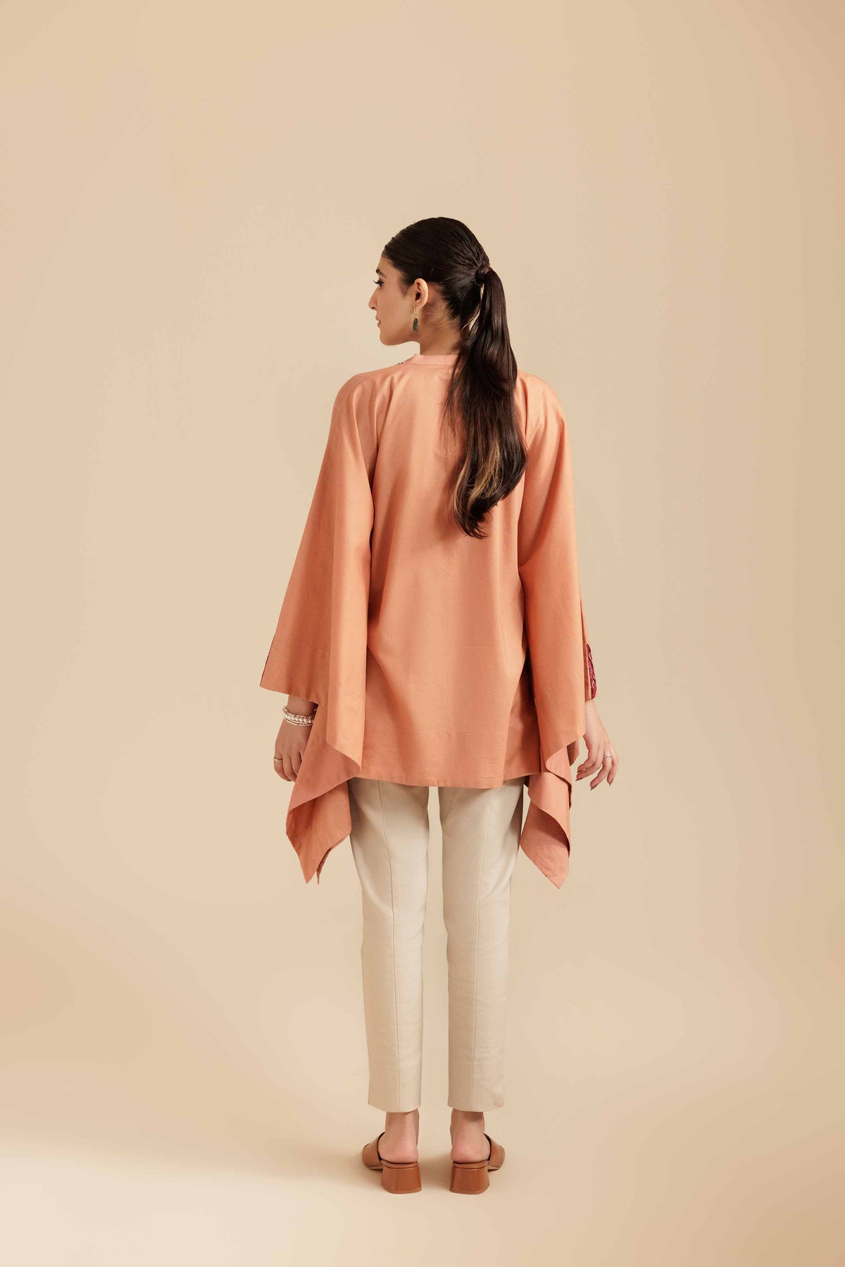 Embroidered Tunic - AS25-112 Red Cambric 1PC Embroidered Nishat Australia