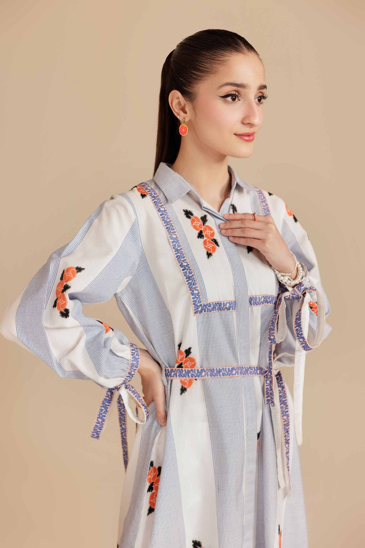 Embroidered Dress - AS25-122 Multi Cotton 1PC Embroidered Nishat Australia